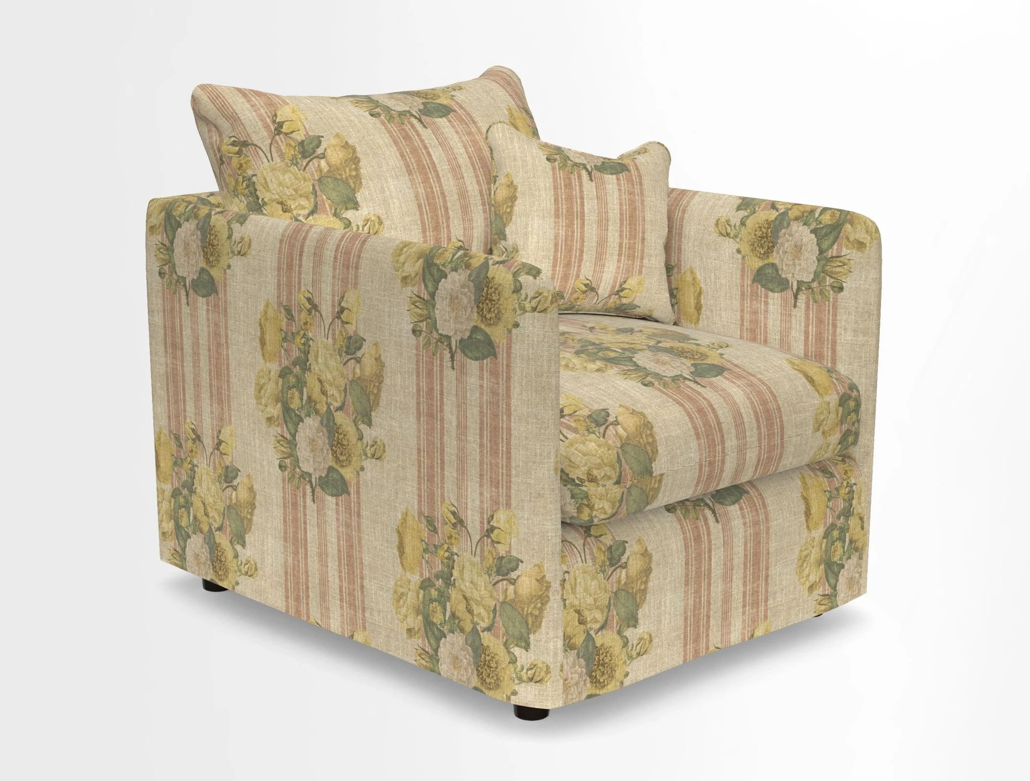Madehurst Chair in Two Tone Plain Biscuit. Loose cover option available