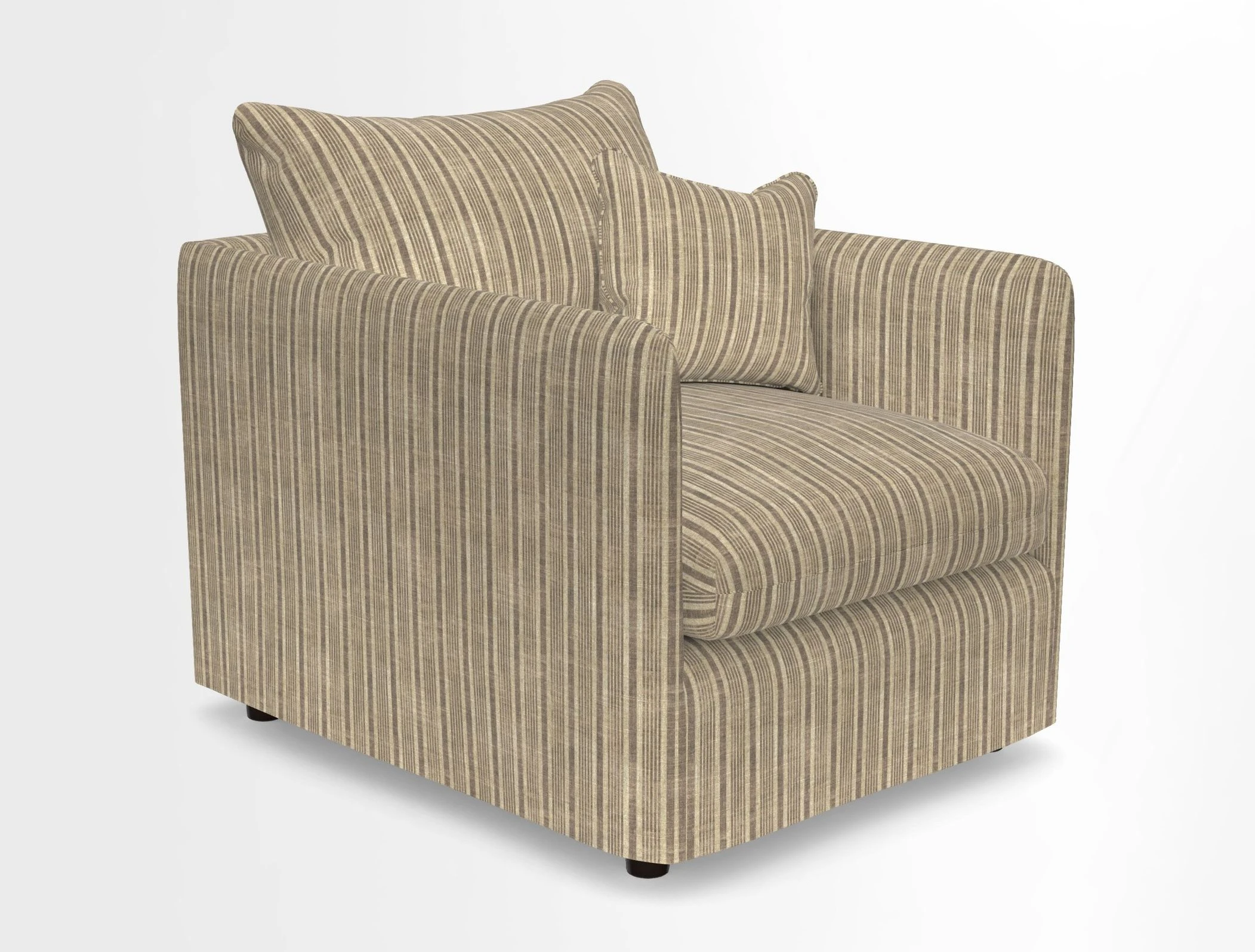 Madehurst Chair in Two Tone Plain Biscuit. Loose cover option available