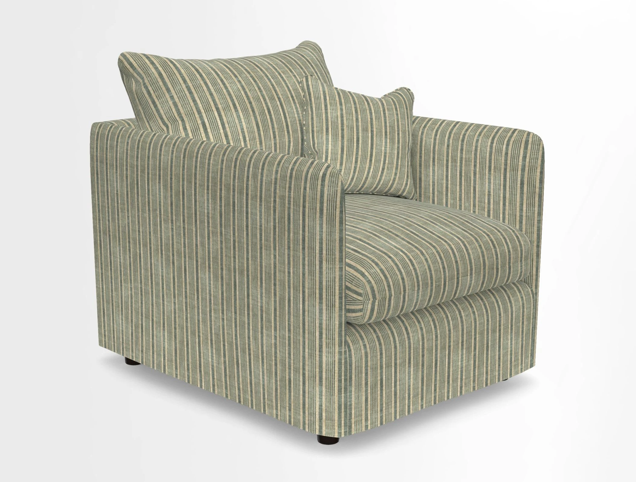 Madehurst Chair in Two Tone Plain Biscuit. Loose cover option available
