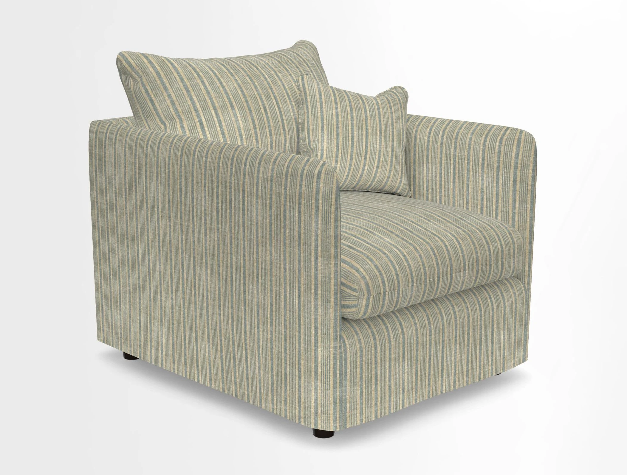 Madehurst Chair in Two Tone Plain Biscuit. Loose cover option available