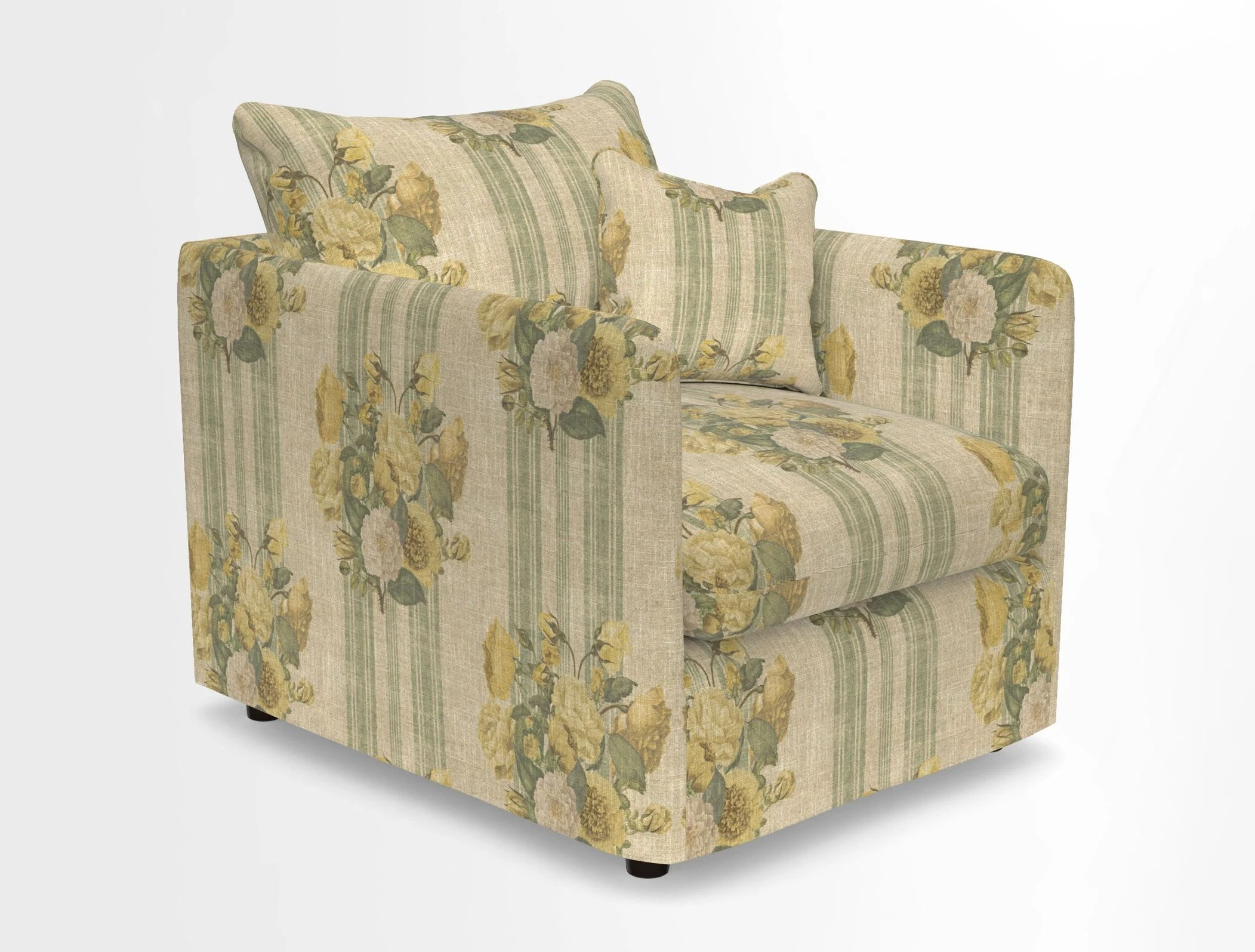 Madehurst Chair in Two Tone Plain Biscuit. Loose cover option available