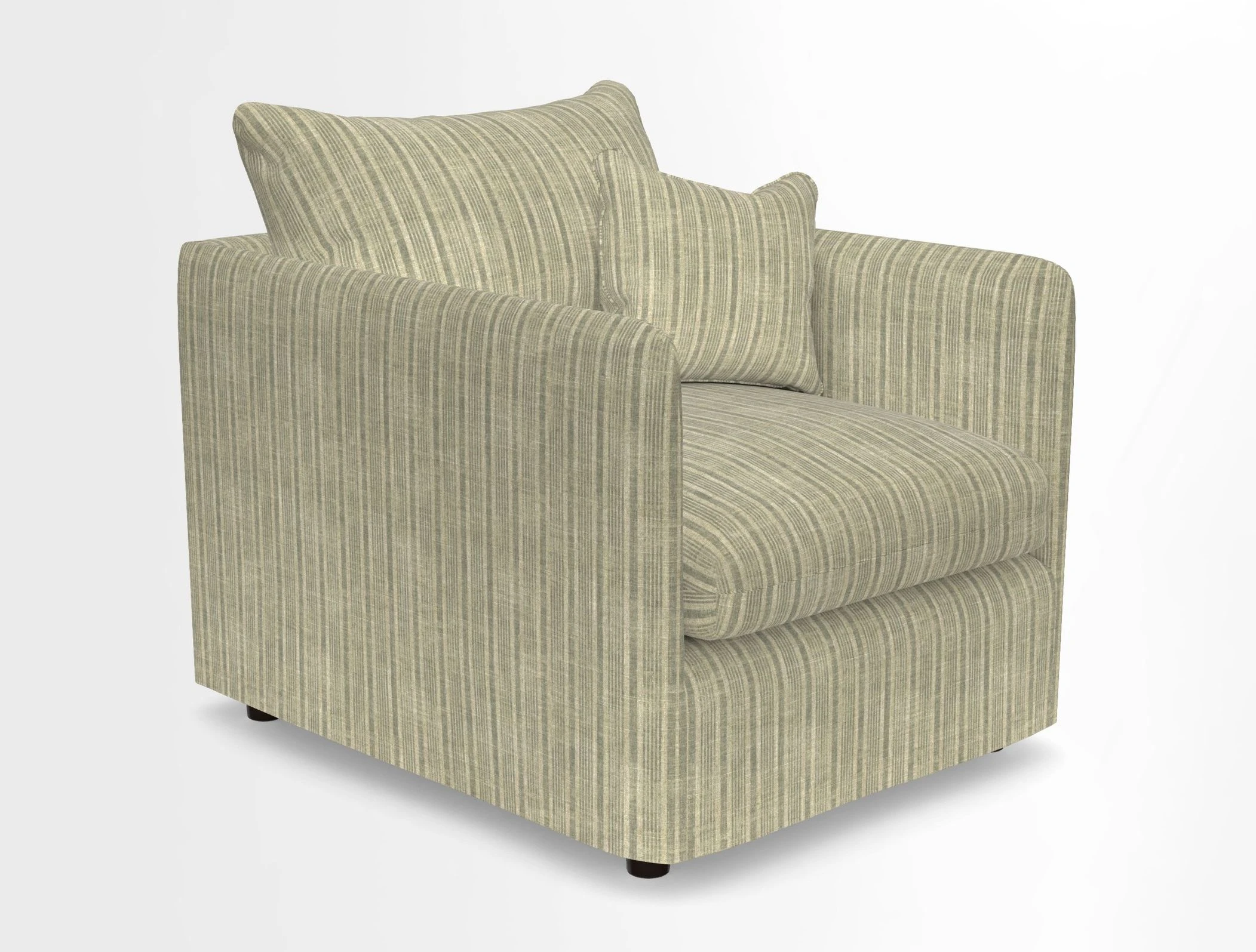 Madehurst Chair in Two Tone Plain Biscuit. Loose cover option available