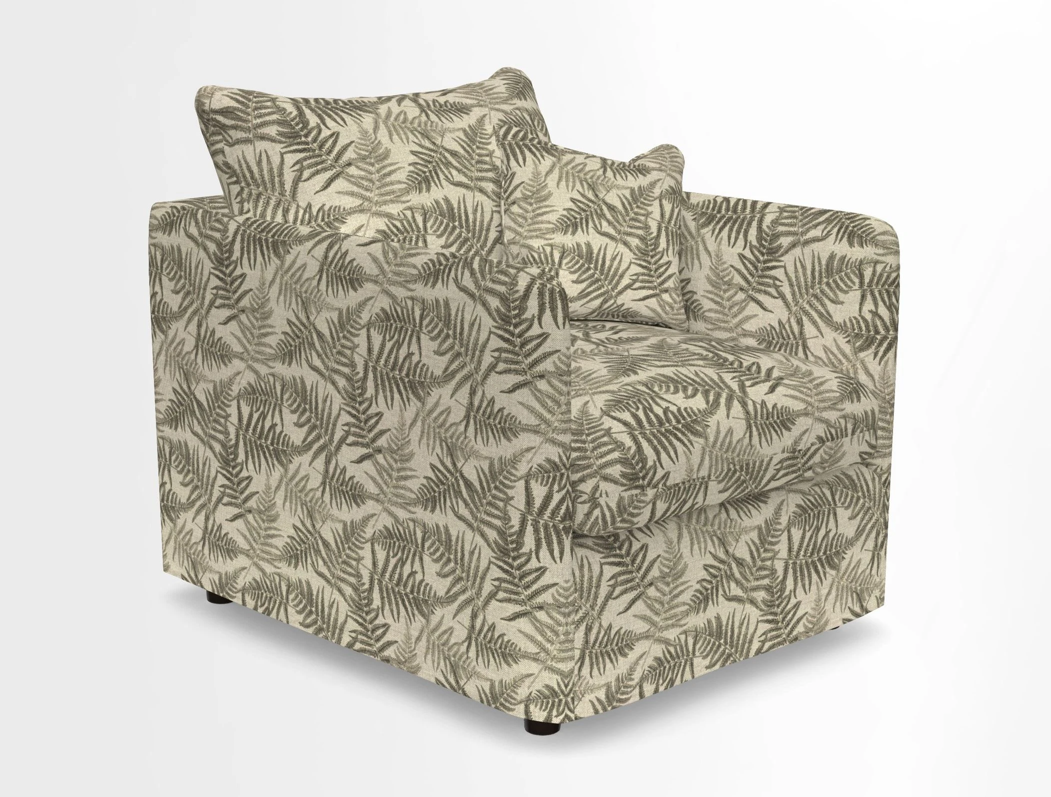 Madehurst Chair in Two Tone Plain Biscuit. Loose cover option available