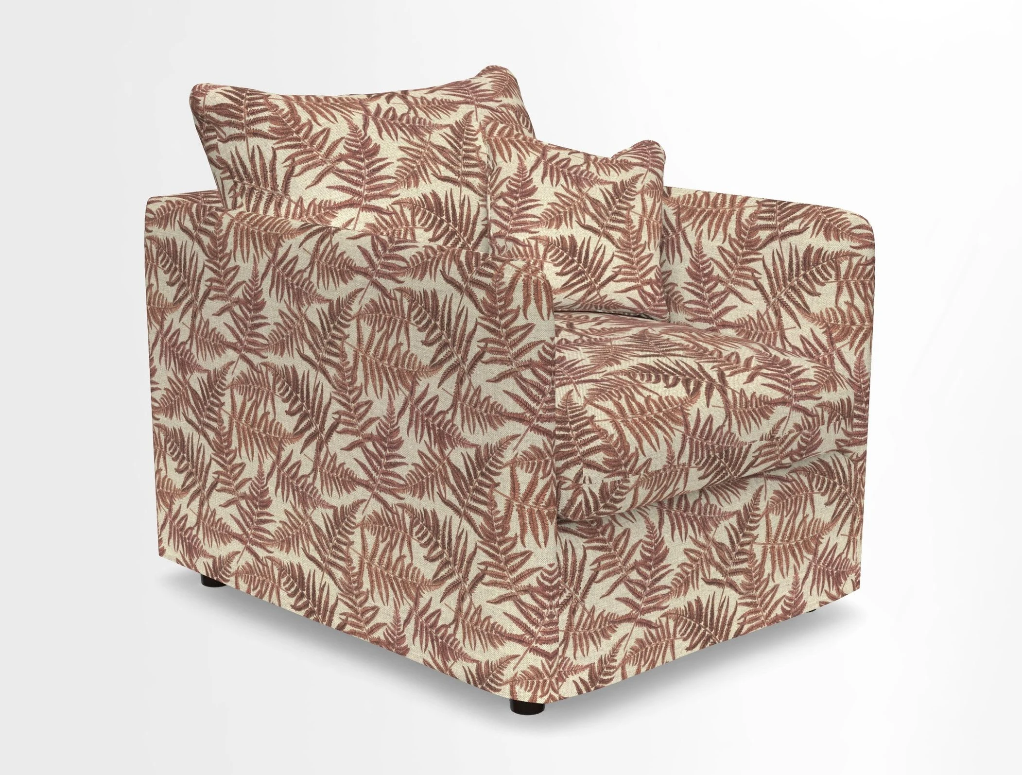 Madehurst Chair in Two Tone Plain Biscuit. Loose cover option available