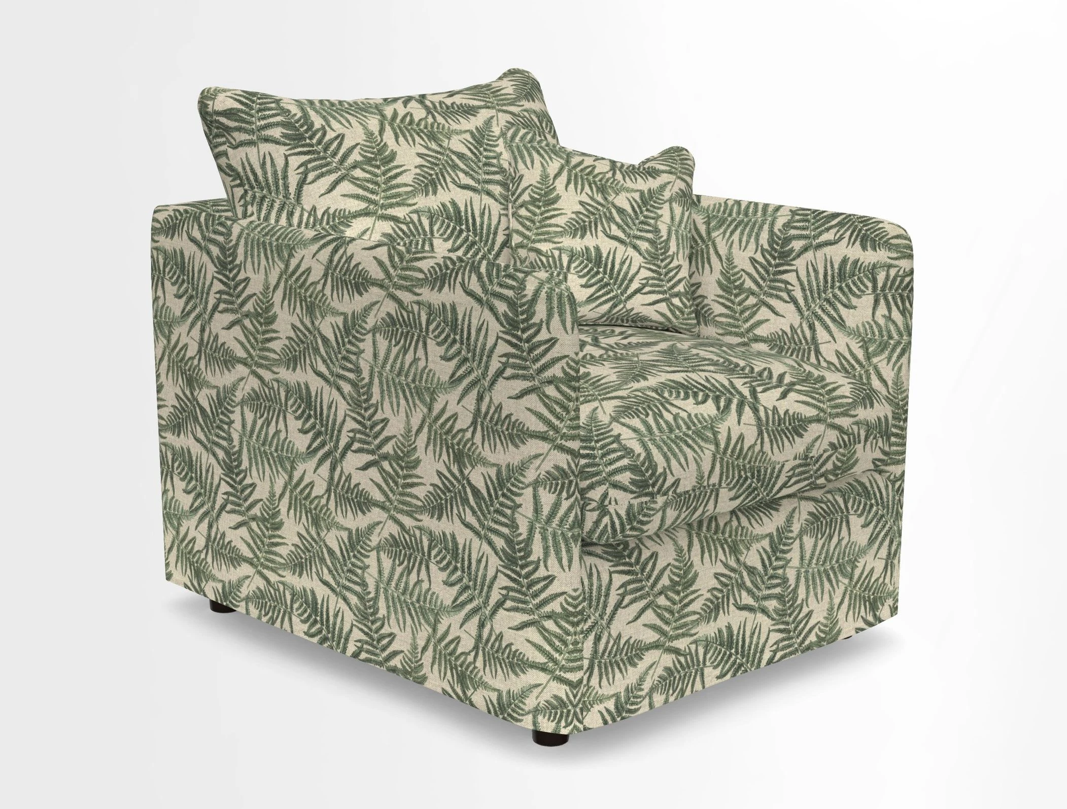 Madehurst Chair in Two Tone Plain Biscuit. Loose cover option available
