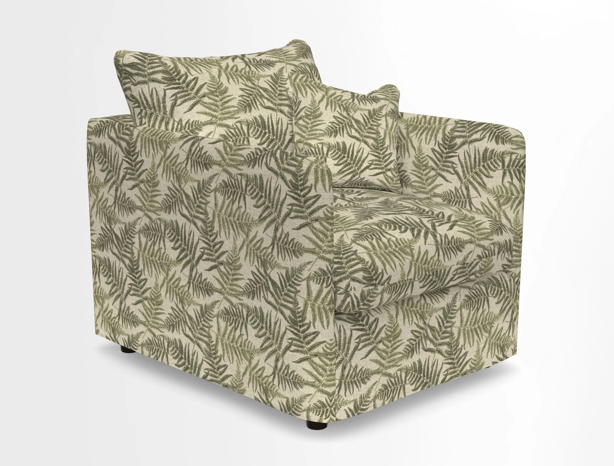 Madehurst Chair in Two Tone Plain Biscuit. Loose cover option available