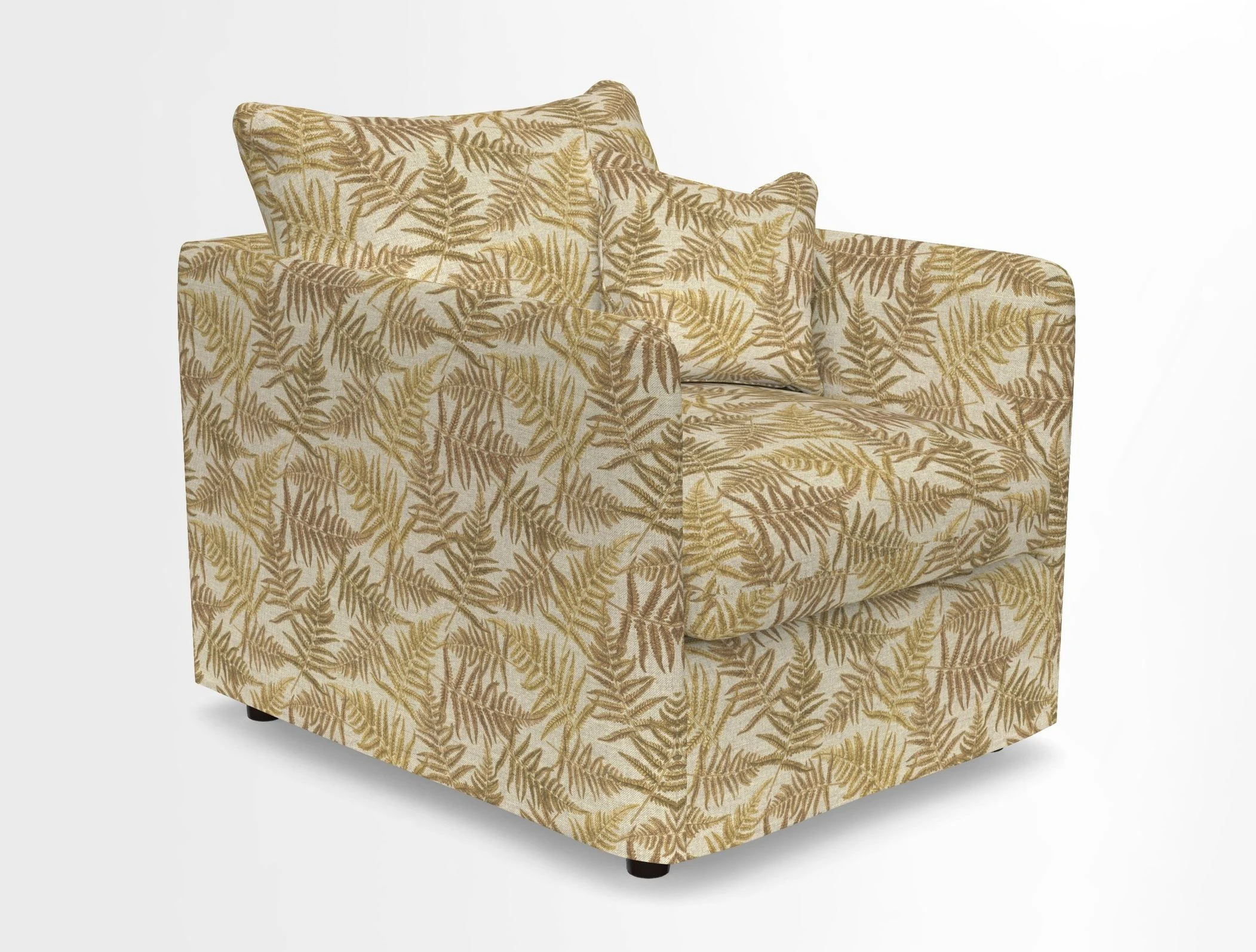 Madehurst Chair in Two Tone Plain Biscuit. Loose cover option available