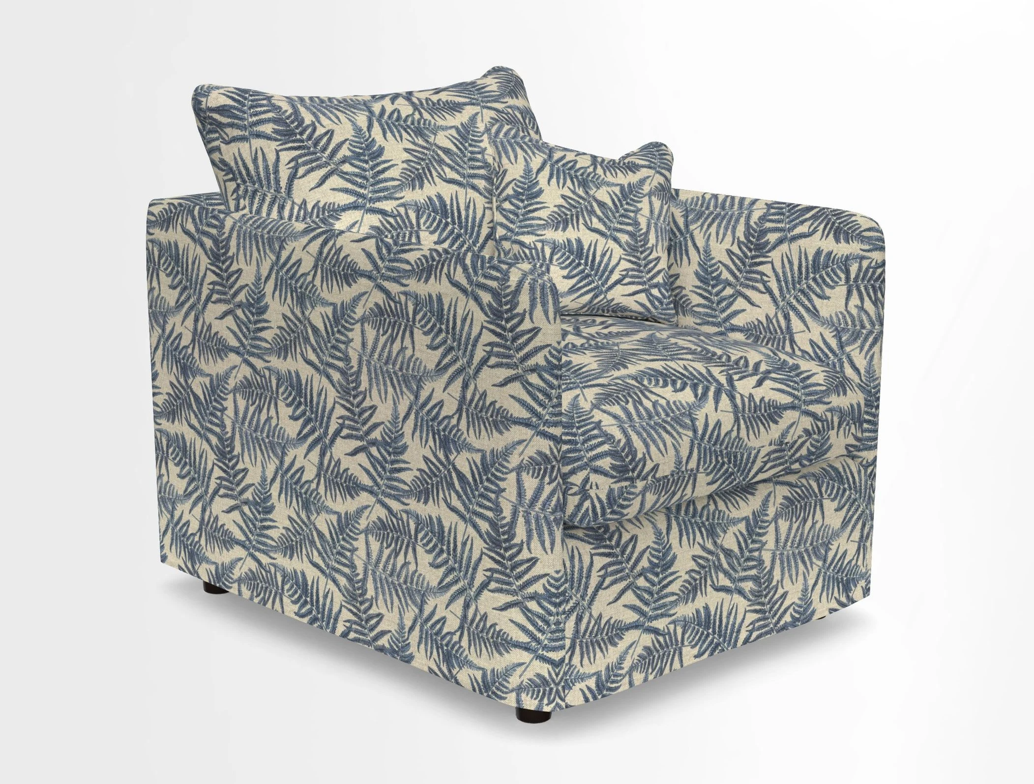Madehurst Chair in Two Tone Plain Biscuit. Loose cover option available