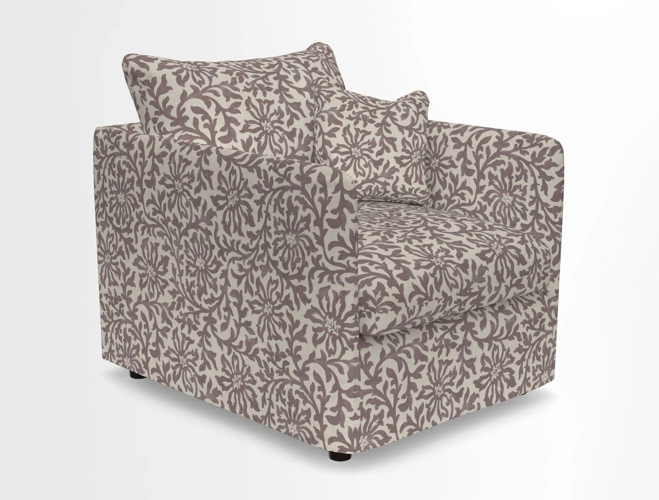 Madehurst Chair in Two Tone Plain Biscuit. Loose cover option available