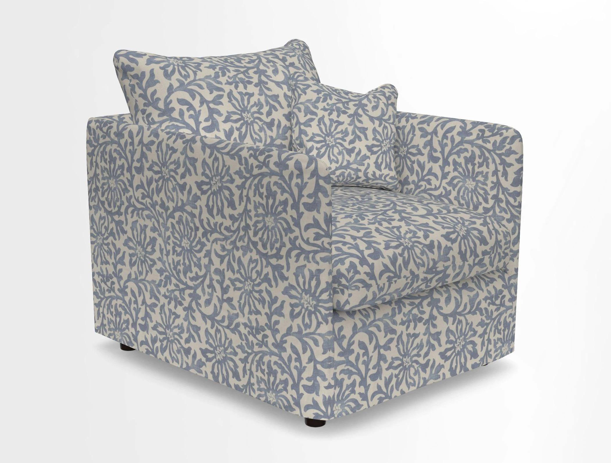 Madehurst Chair in Two Tone Plain Biscuit. Loose cover option available