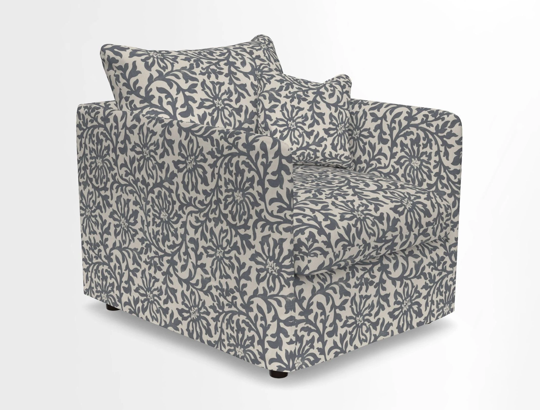 Madehurst Chair in Two Tone Plain Biscuit. Loose cover option available