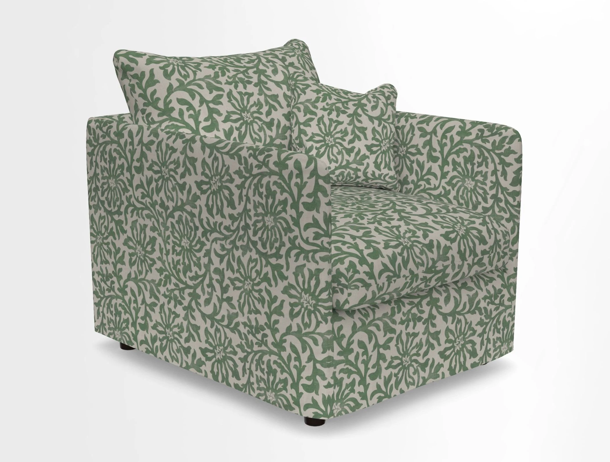 Madehurst Chair in Two Tone Plain Biscuit. Loose cover option available