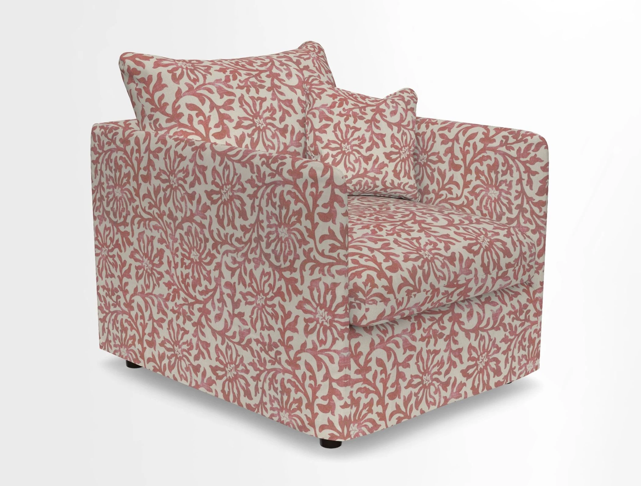 Madehurst Chair in Two Tone Plain Biscuit. Loose cover option available