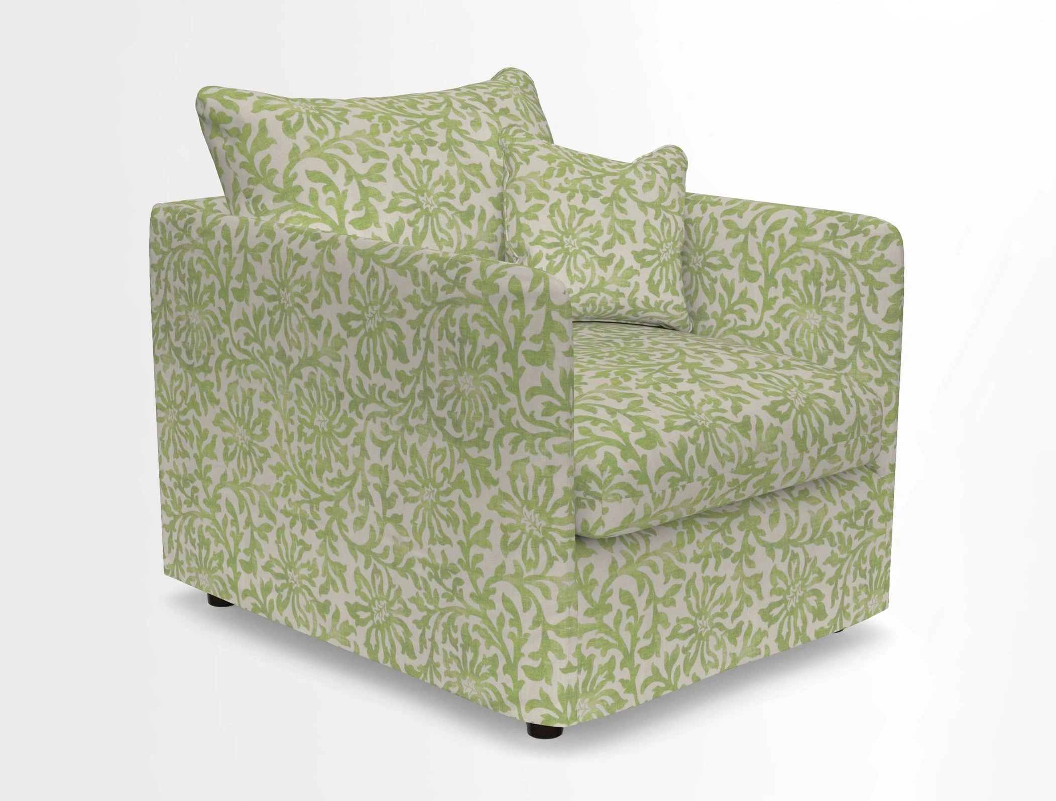 Madehurst Chair in Two Tone Plain Biscuit. Loose cover option available