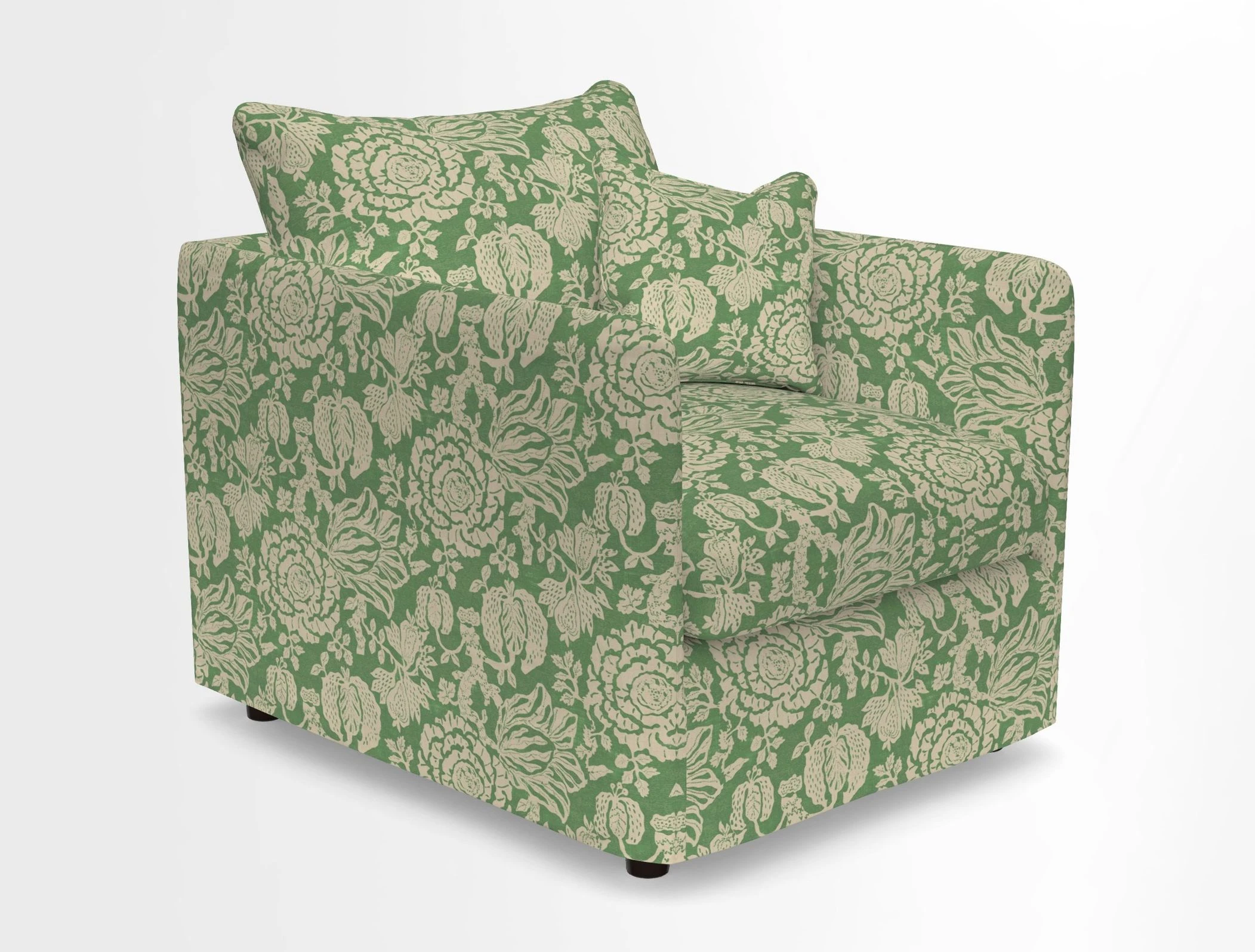 Madehurst Chair in Two Tone Plain Biscuit. Loose cover option available