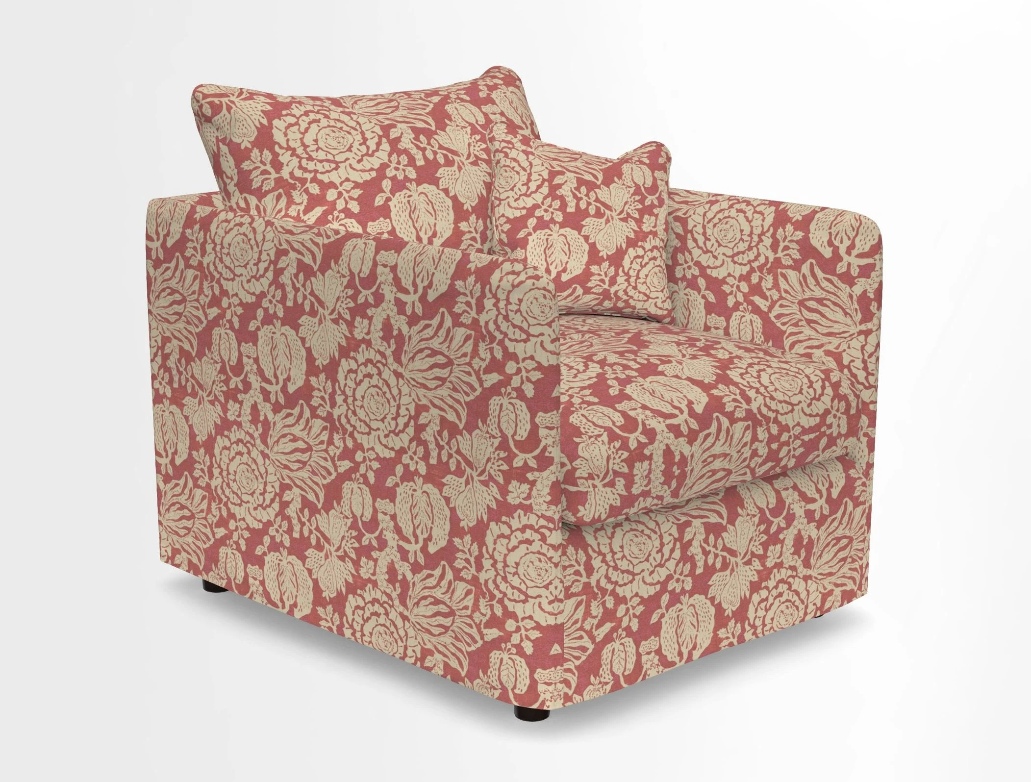 Madehurst Chair in Two Tone Plain Biscuit. Loose cover option available