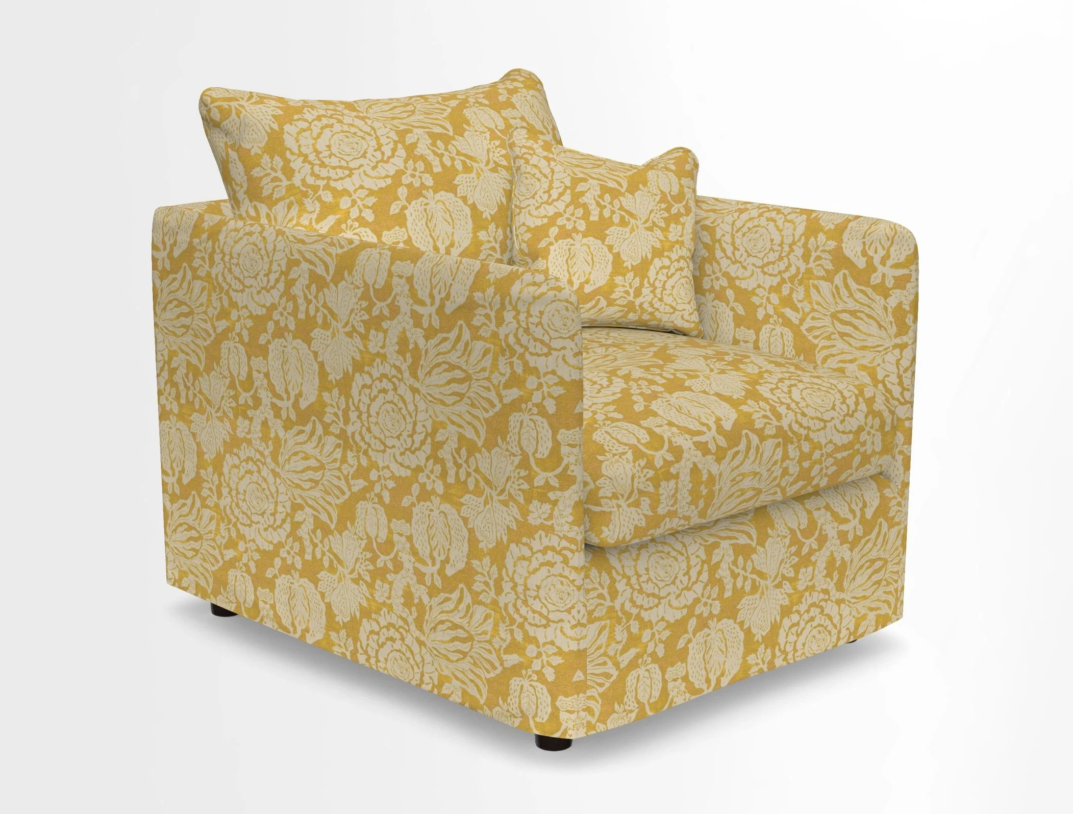 Madehurst Chair in Two Tone Plain Biscuit. Loose cover option available