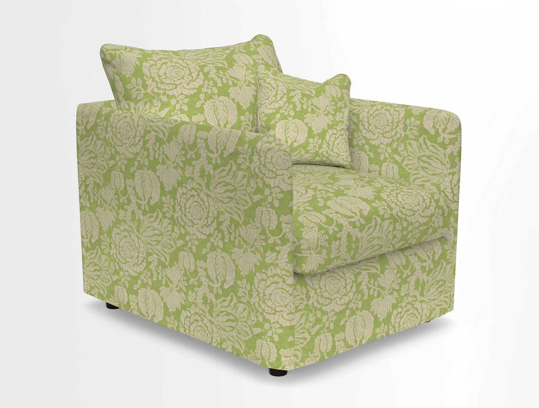 Madehurst Chair in Two Tone Plain Biscuit. Loose cover option available