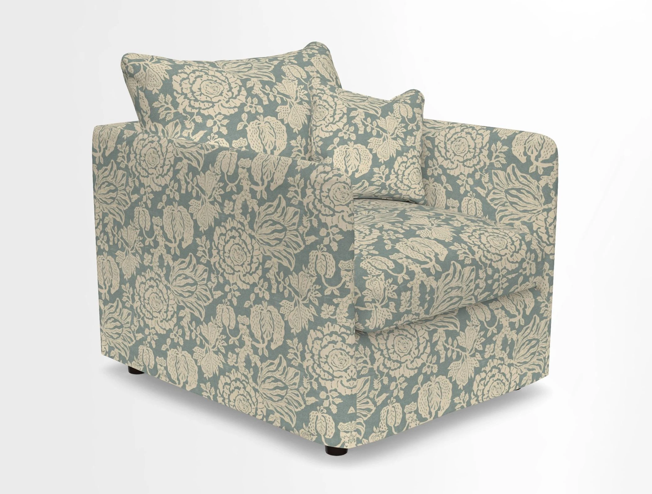Madehurst Chair in Two Tone Plain Biscuit. Loose cover option available