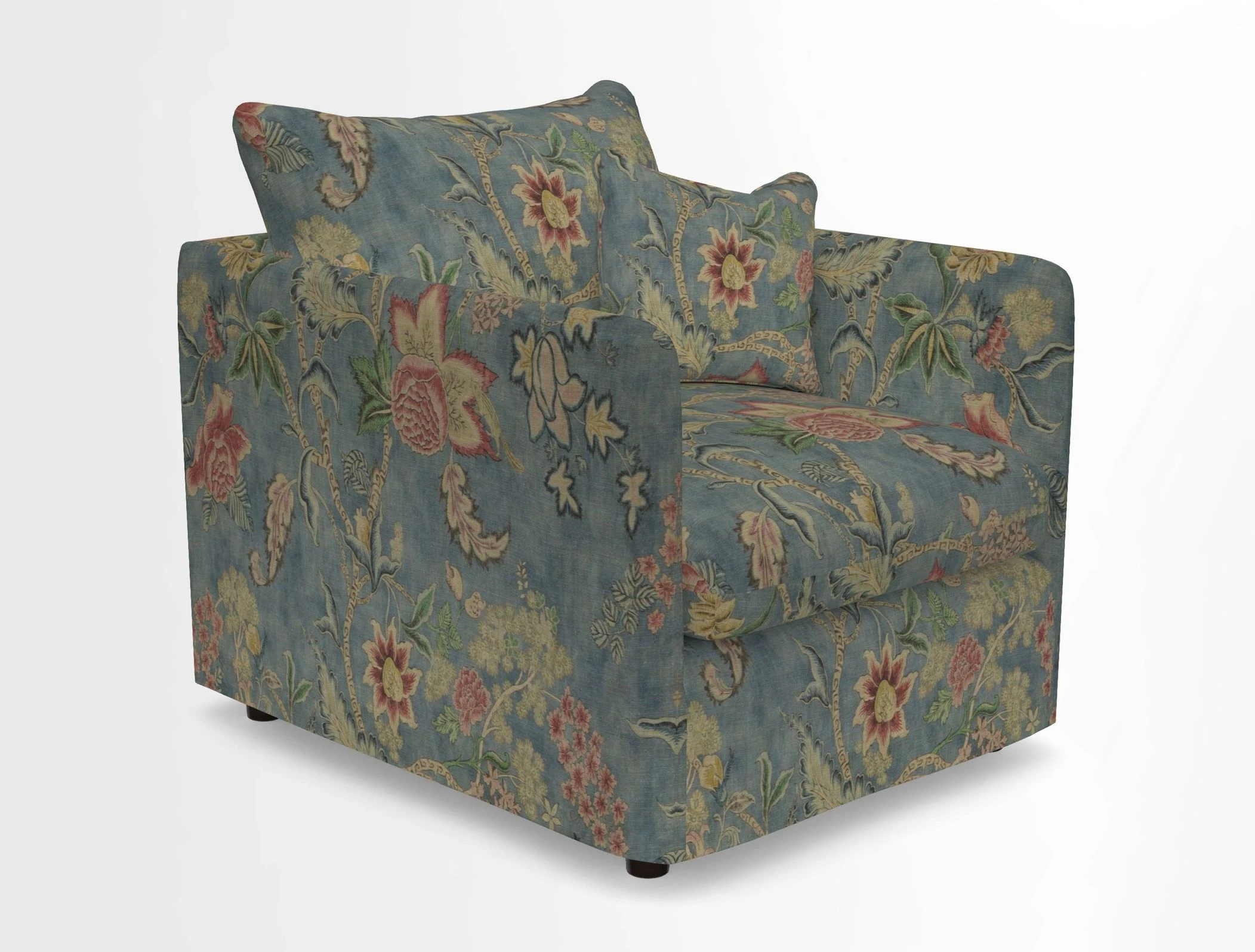 Madehurst Chair in Two Tone Plain Biscuit. Loose cover option available