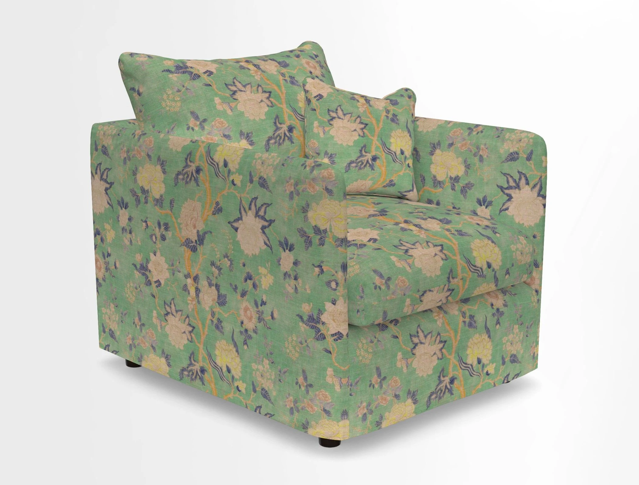 Madehurst Chair in Two Tone Plain Biscuit. Loose cover option available