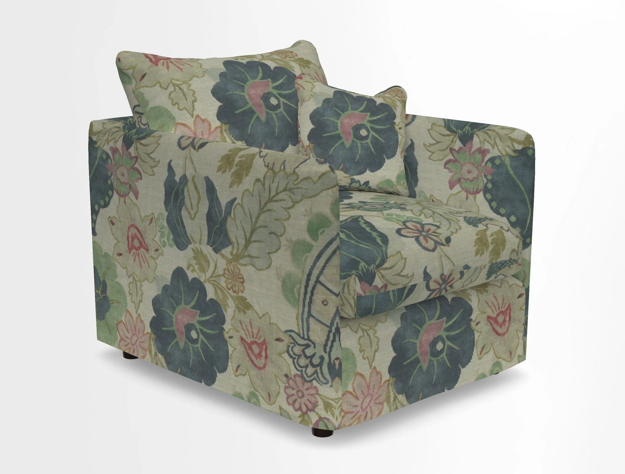 Madehurst Chair in Two Tone Plain Biscuit. Loose cover option available