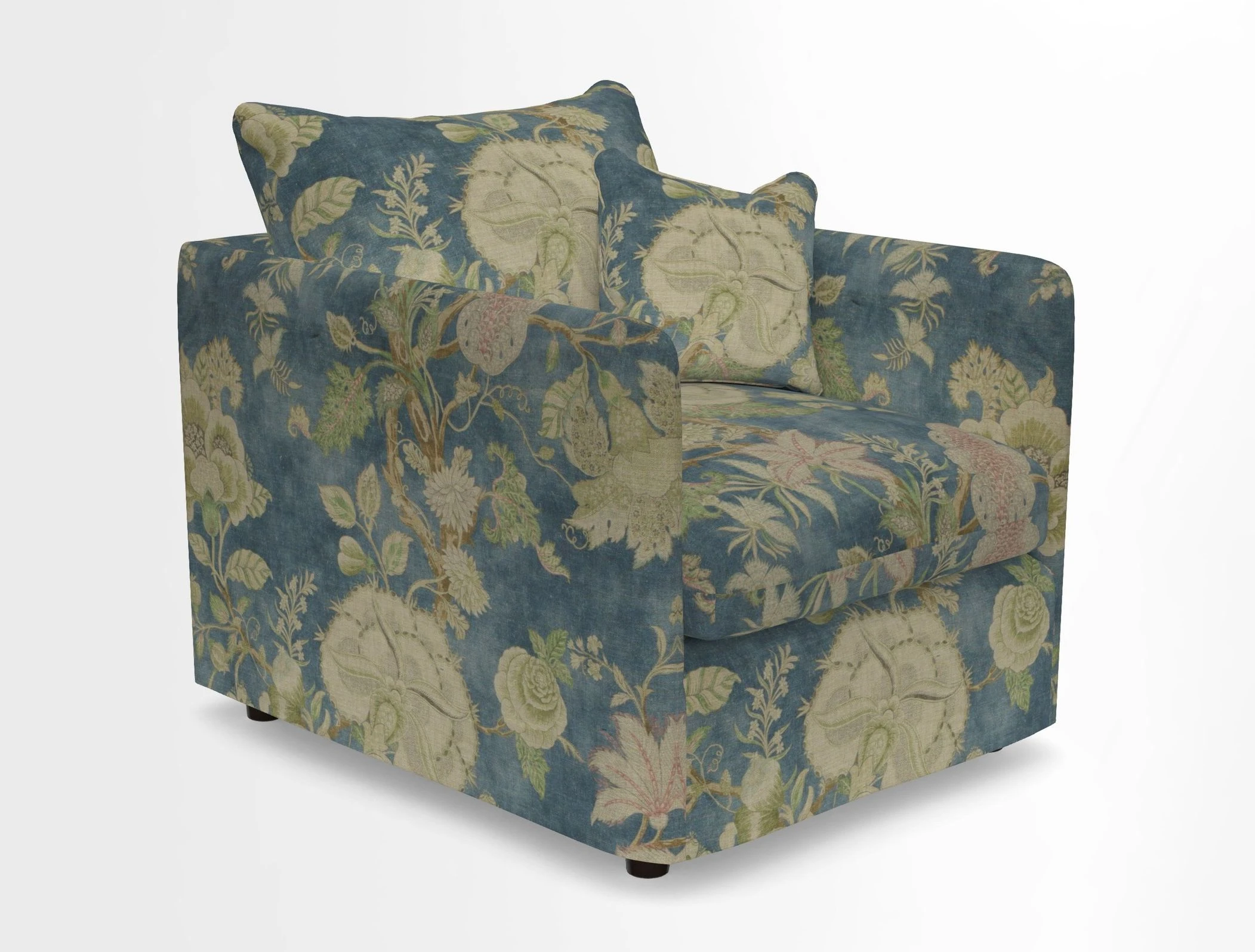 Madehurst Chair in Two Tone Plain Biscuit. Loose cover option available