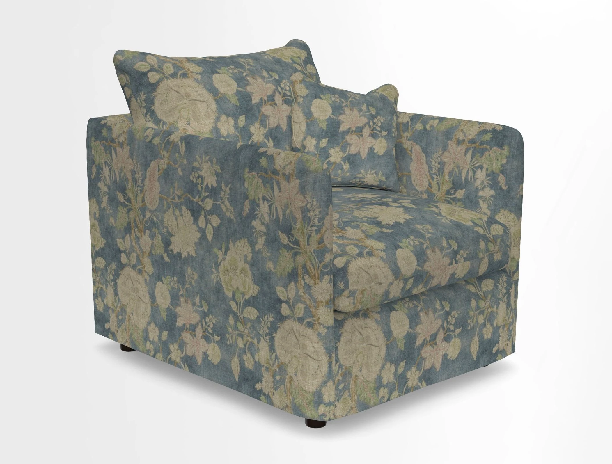 Madehurst Chair in Two Tone Plain Biscuit. Loose cover option available