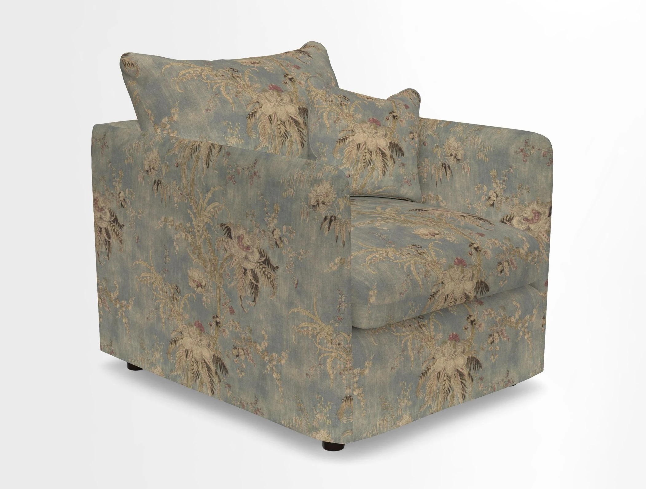 Madehurst Chair in Two Tone Plain Biscuit. Loose cover option available