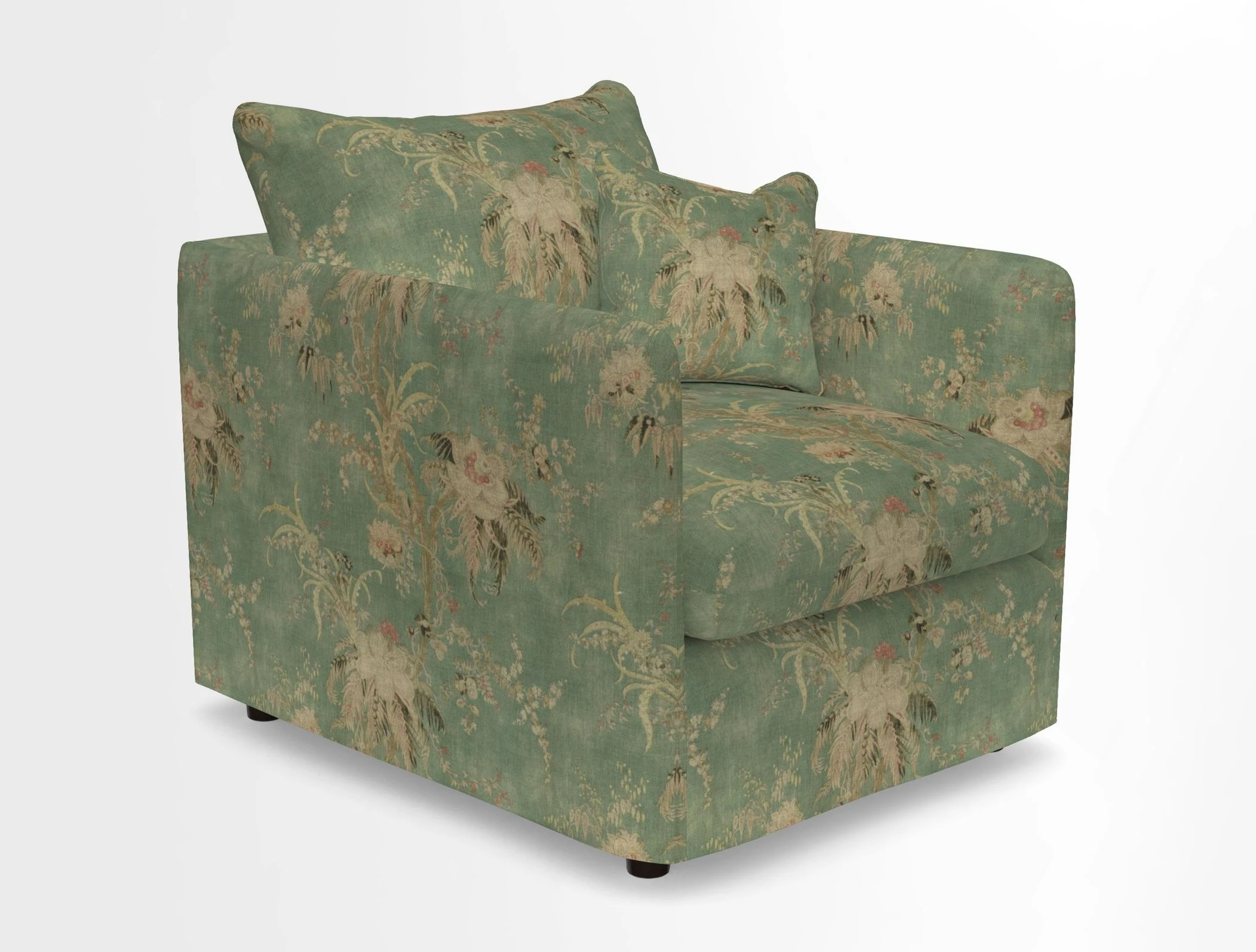 Madehurst Chair in Two Tone Plain Biscuit. Loose cover option available