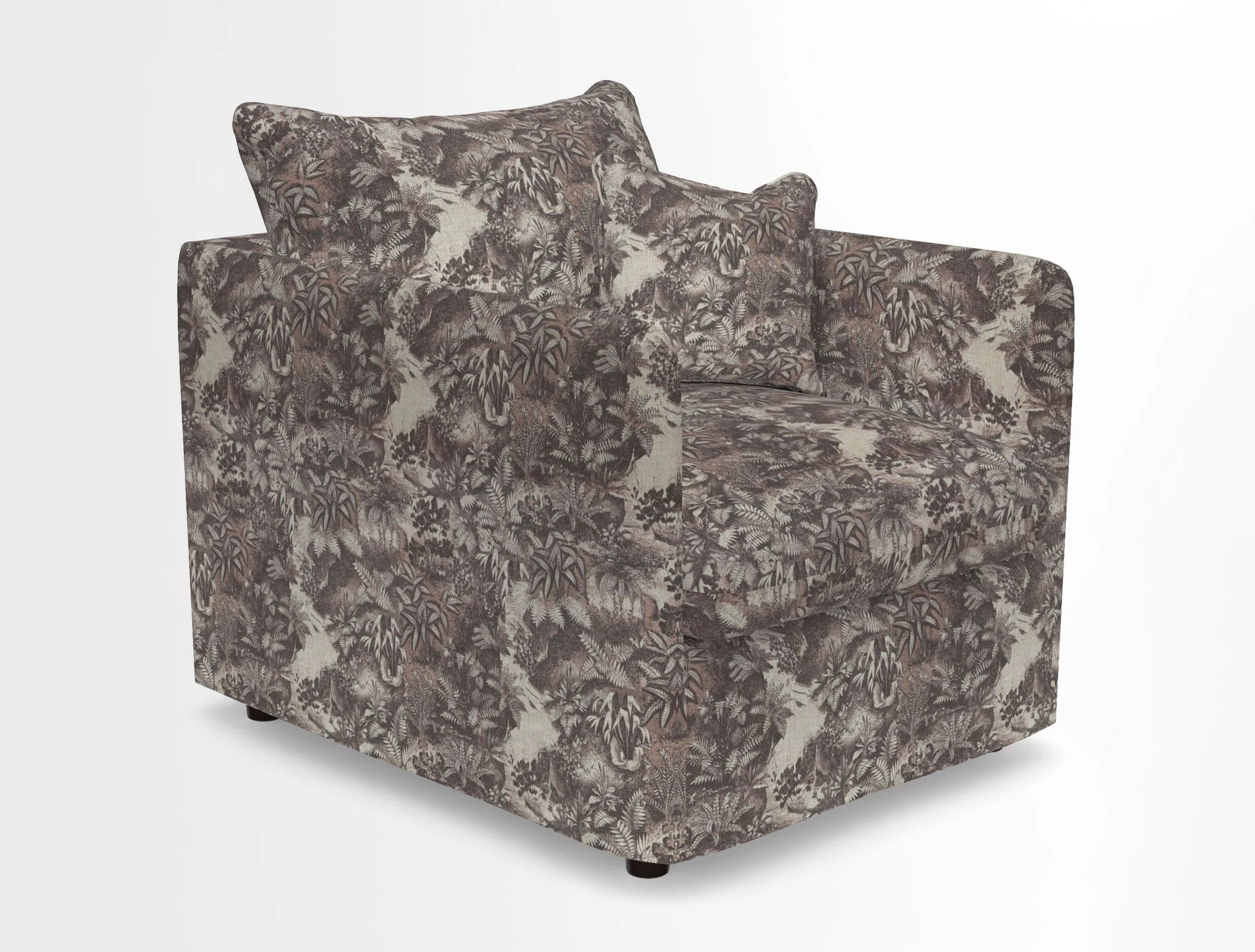 Madehurst Chair in Two Tone Plain Biscuit. Loose cover option available