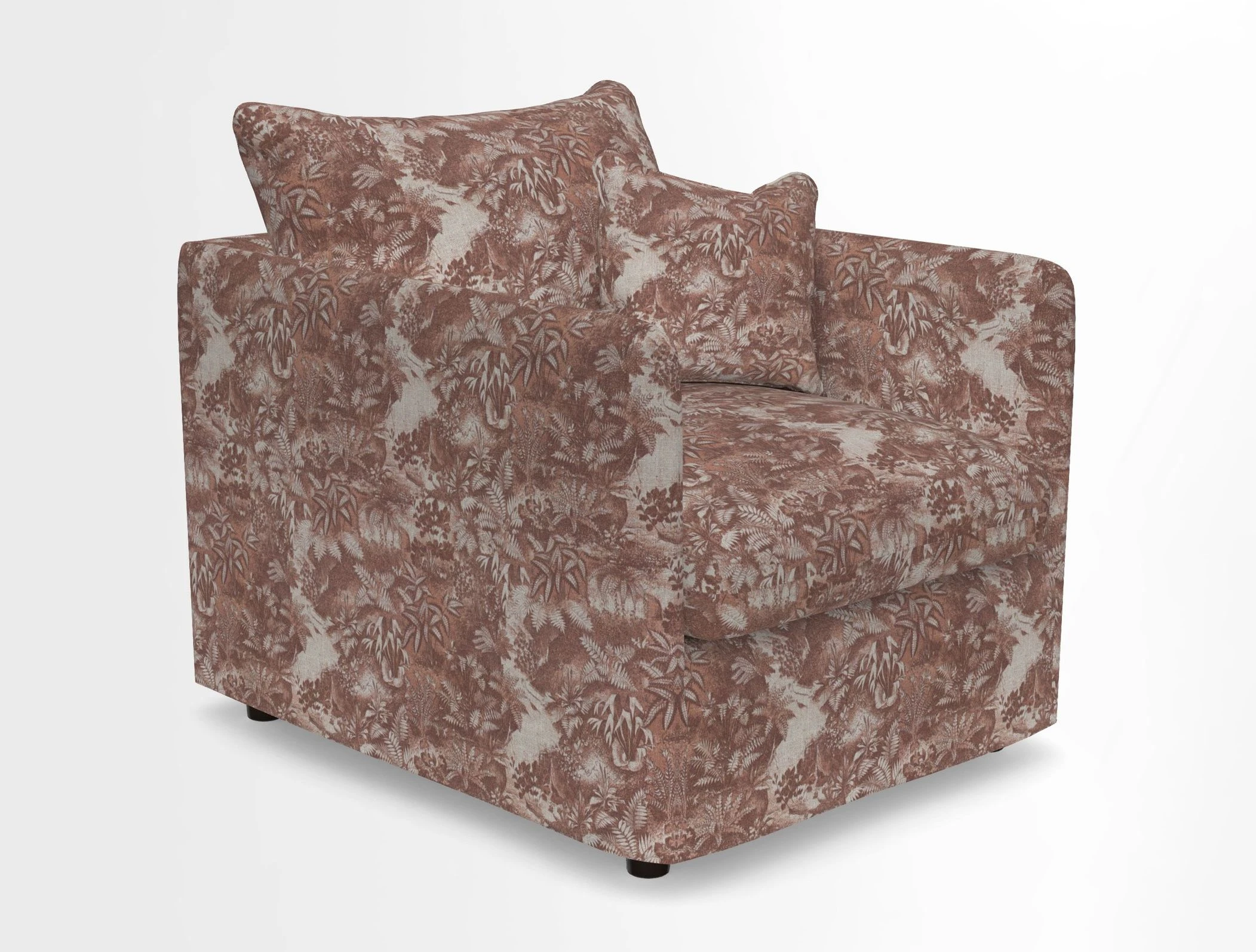 Madehurst Chair in Two Tone Plain Biscuit. Loose cover option available
