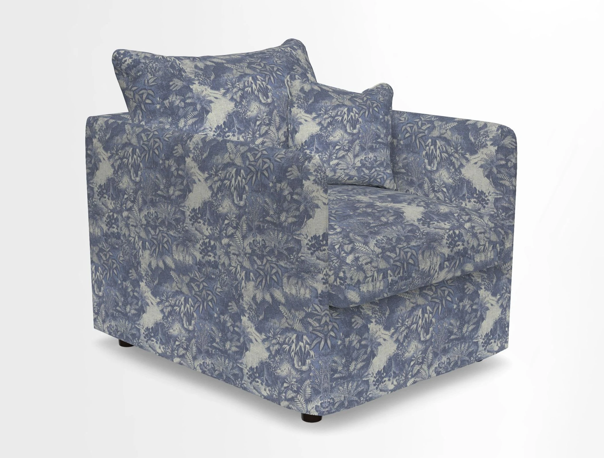 Madehurst Chair in Two Tone Plain Biscuit. Loose cover option available