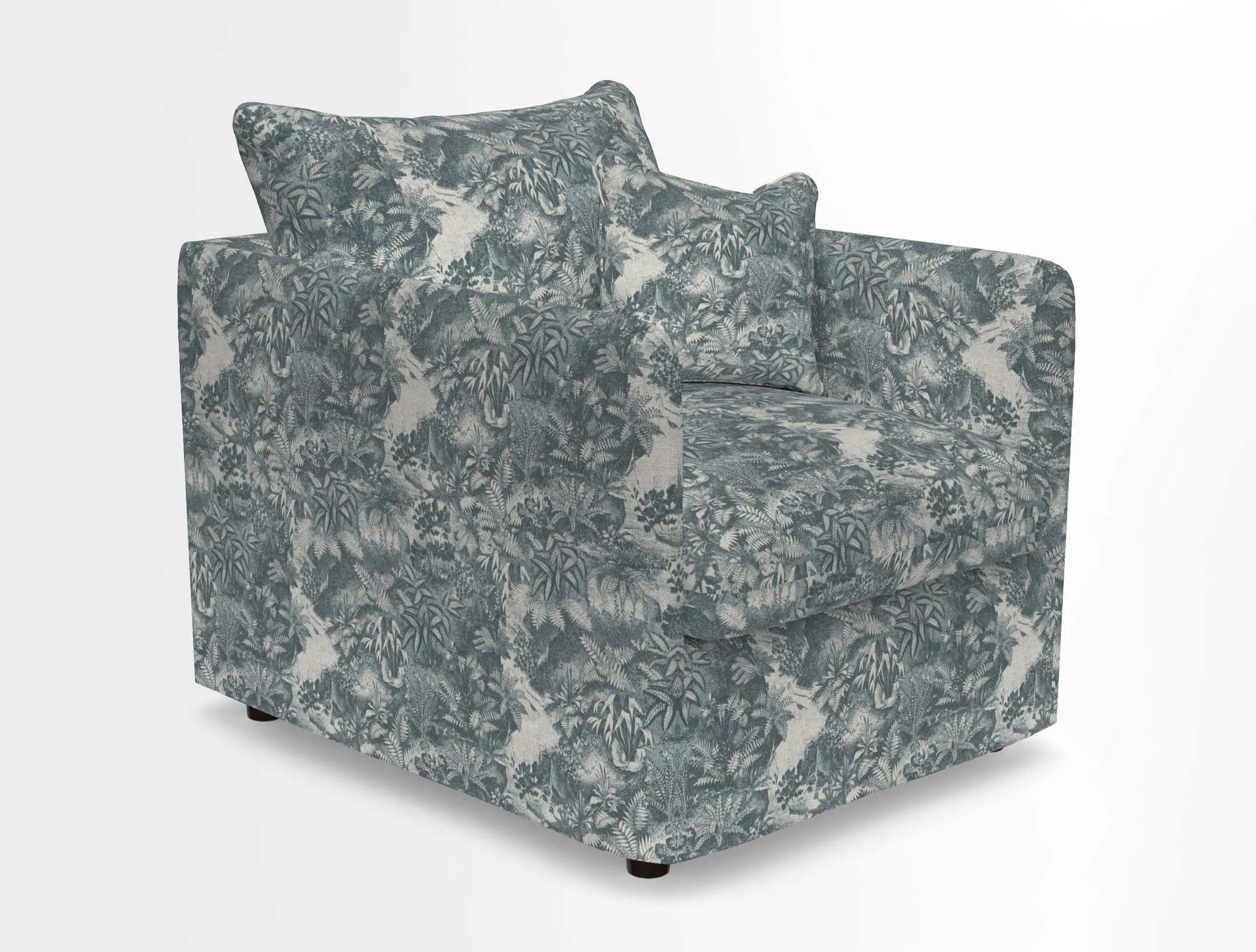 Madehurst Chair in Two Tone Plain Biscuit. Loose cover option available
