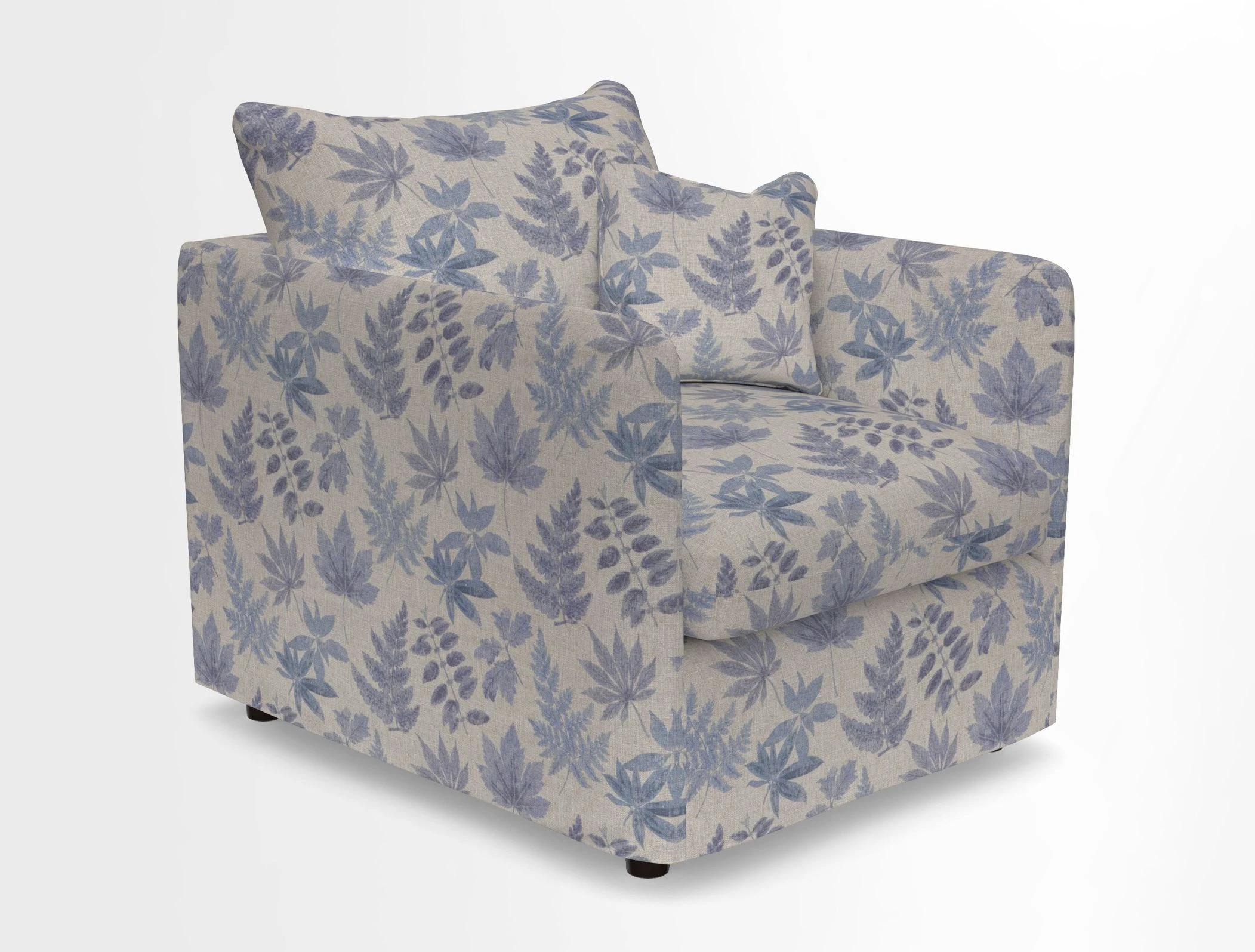 Madehurst Chair in Two Tone Plain Biscuit. Loose cover option available