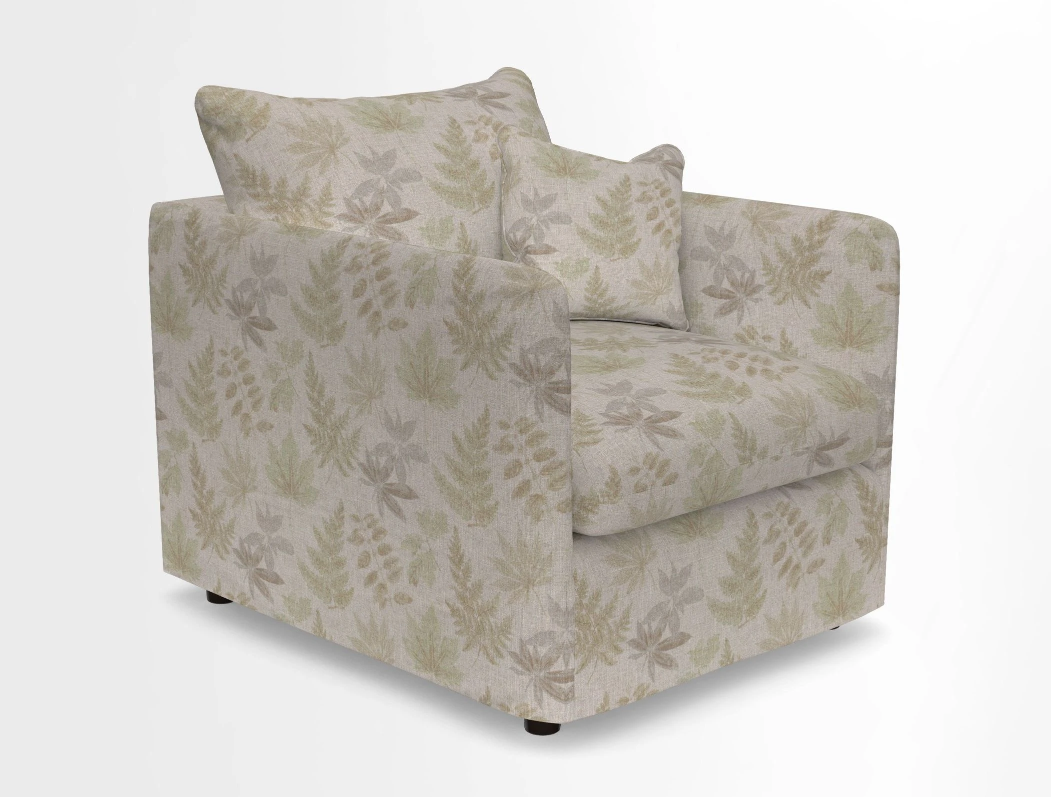 Madehurst Chair in Two Tone Plain Biscuit. Loose cover option available