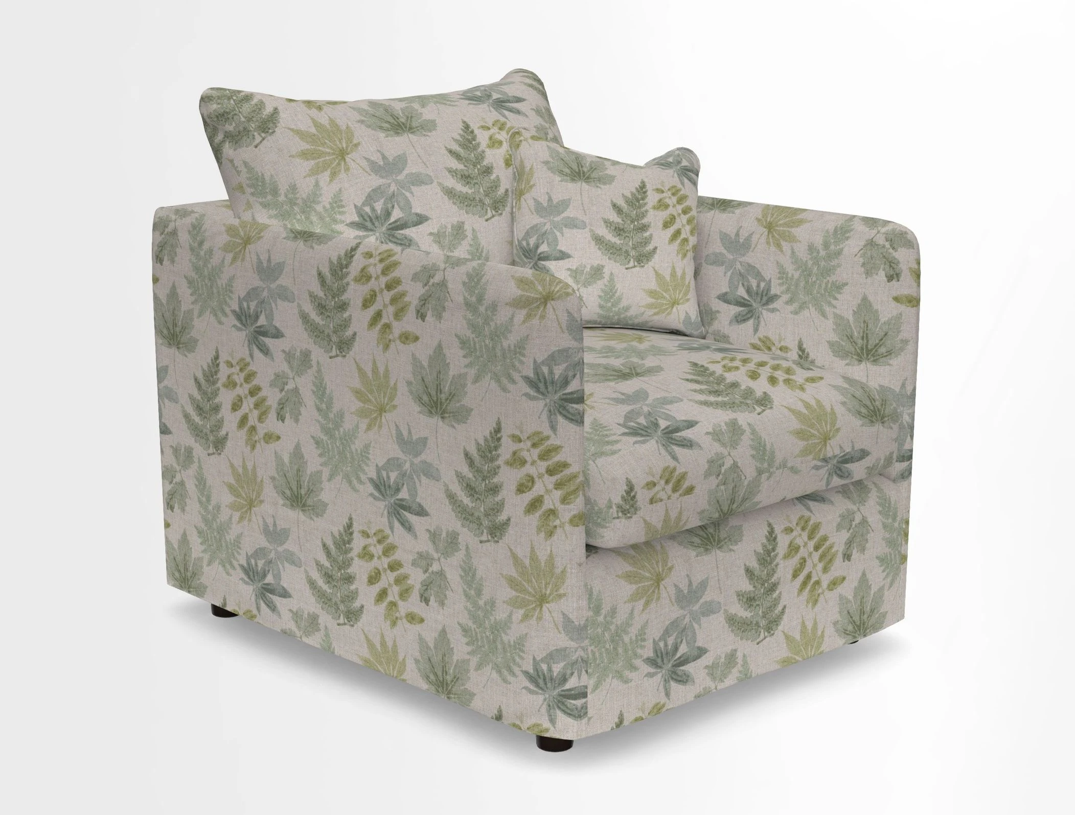 Madehurst Chair in Two Tone Plain Biscuit. Loose cover option available