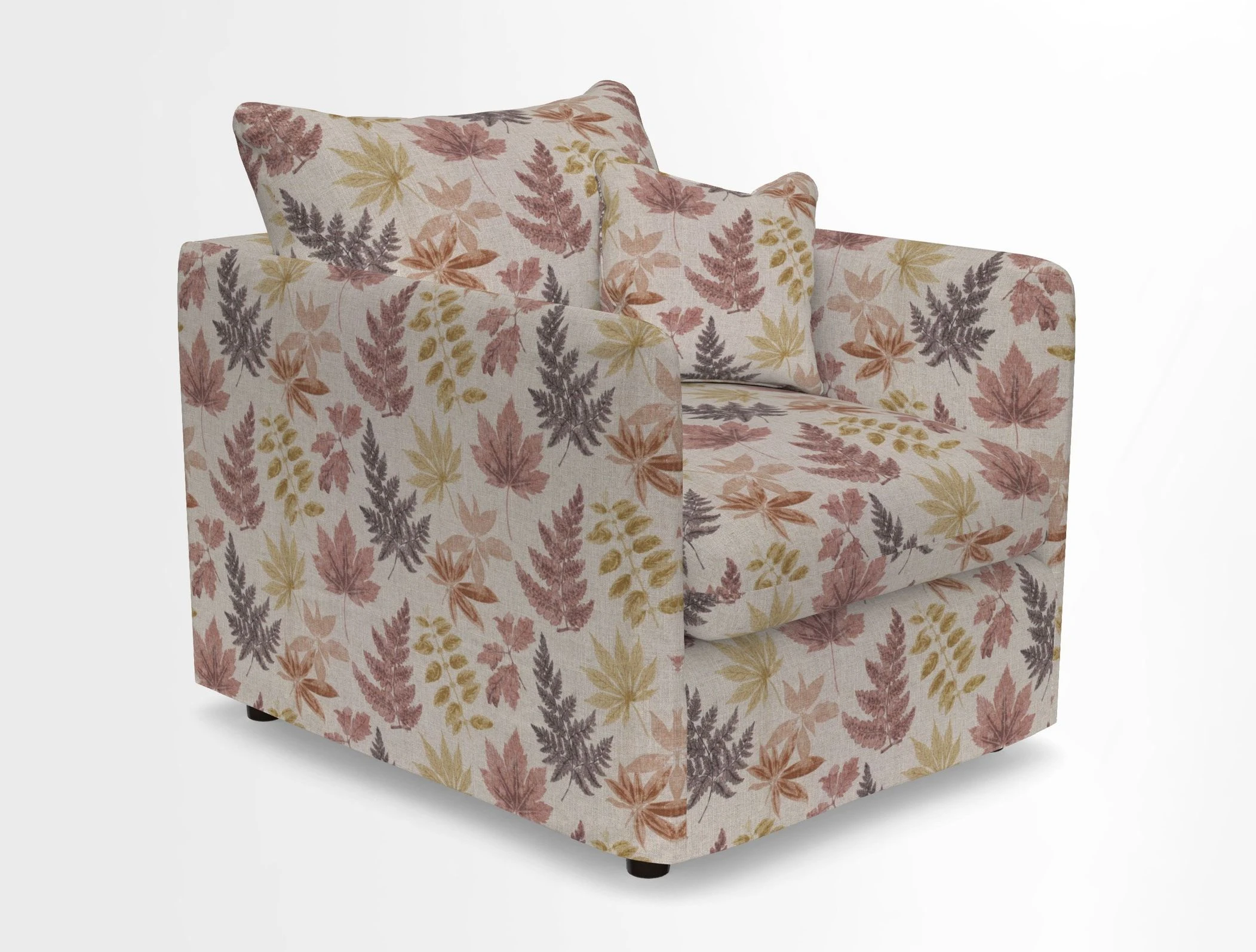 Madehurst Chair in Two Tone Plain Biscuit. Loose cover option available
