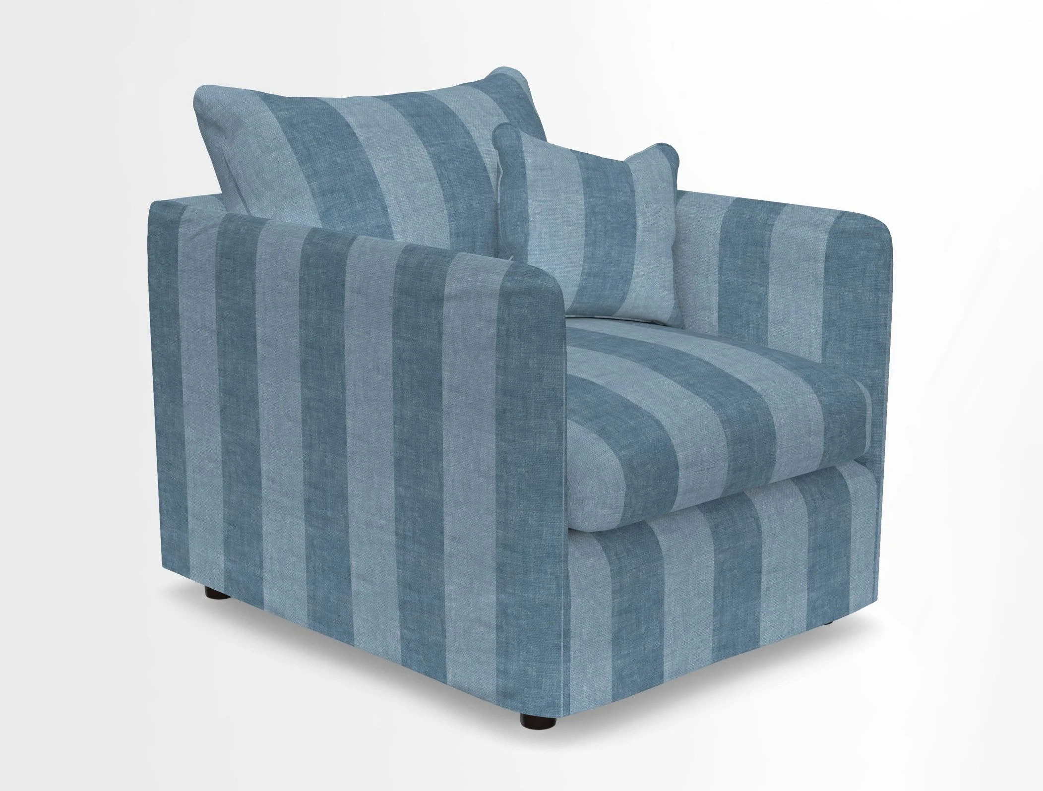 Madehurst Chair in Two Tone Plain Biscuit. Loose cover option available