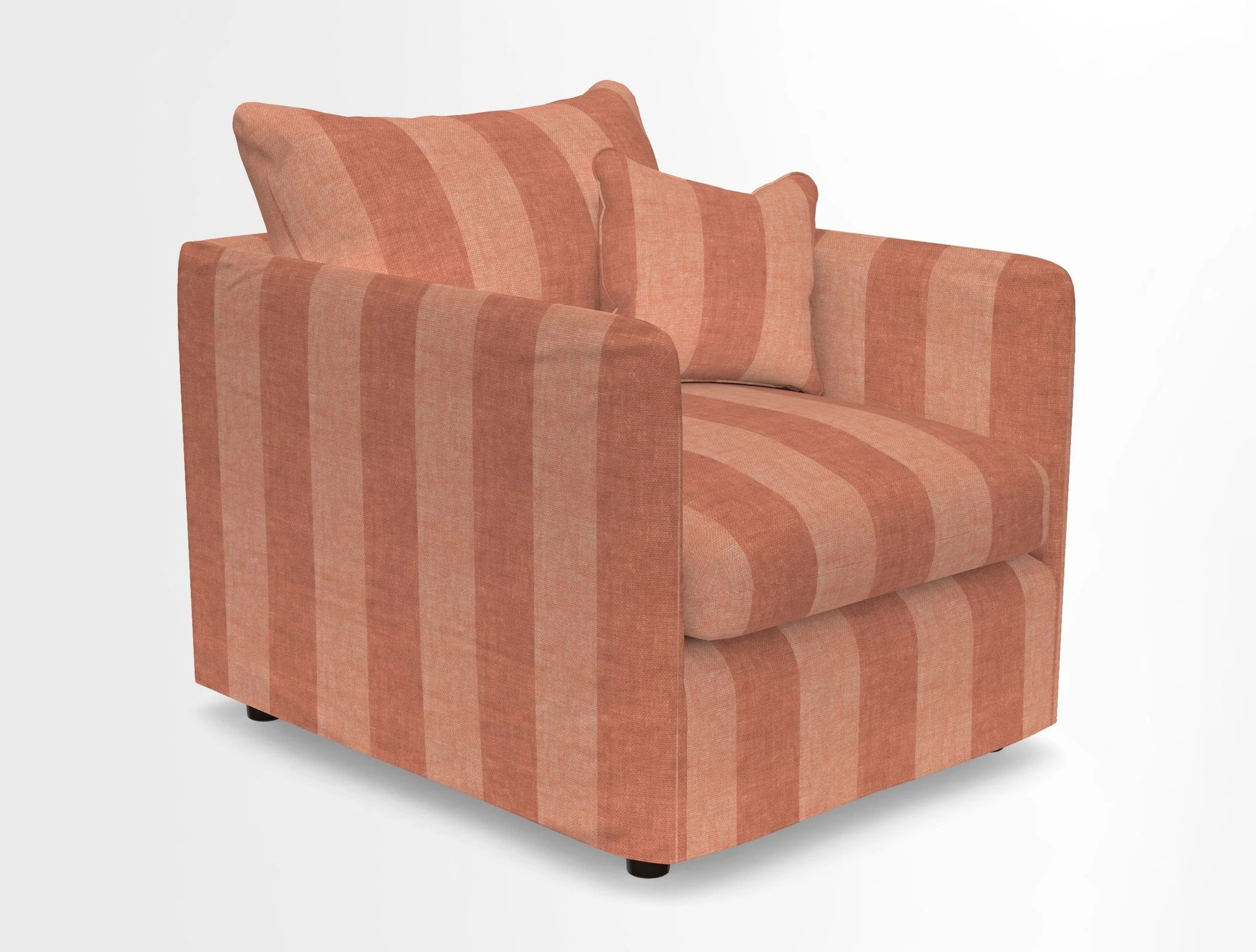 Madehurst Chair in Two Tone Plain Biscuit. Loose cover option available