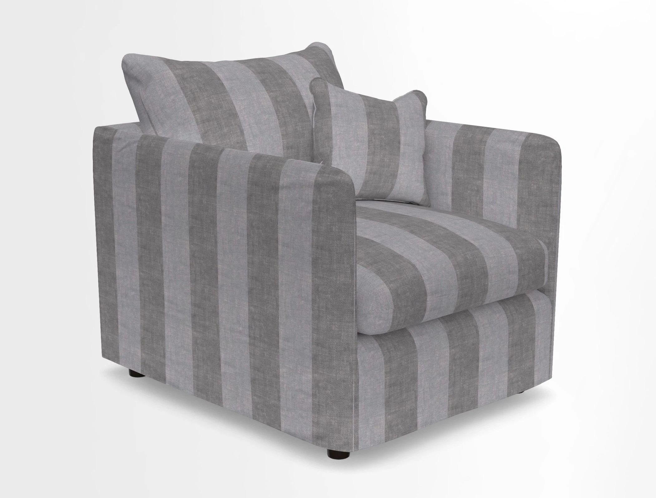 Madehurst Chair in Two Tone Plain Biscuit. Loose cover option available
