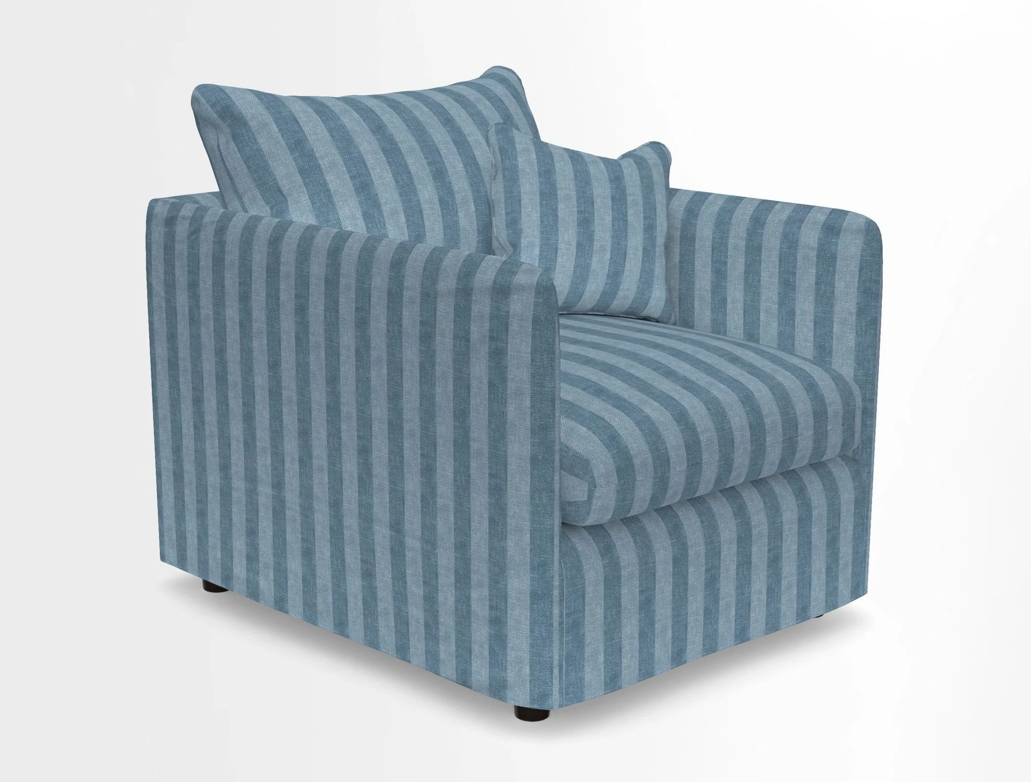 Madehurst Chair in Two Tone Plain Biscuit. Loose cover option available