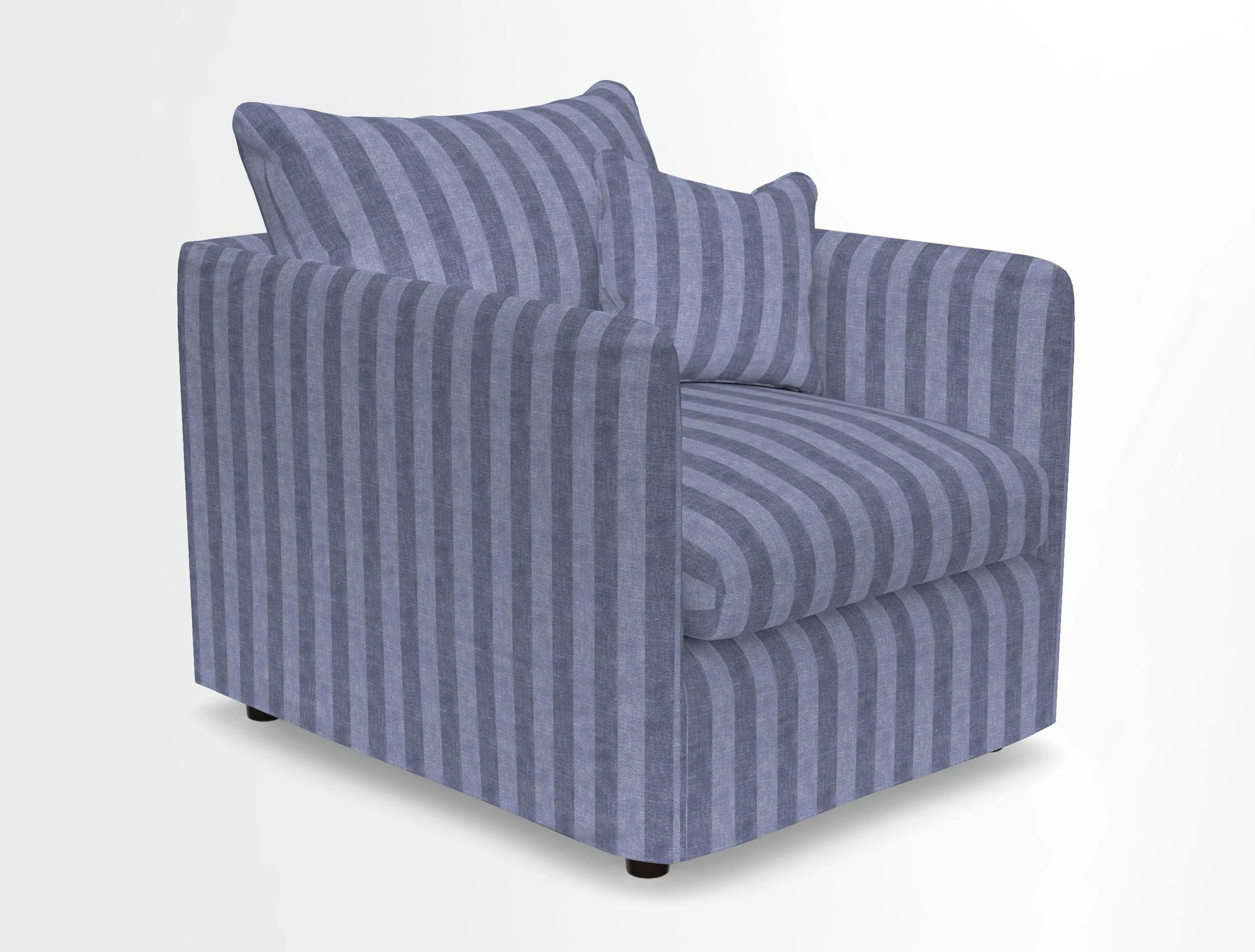 Madehurst Chair in Two Tone Plain Biscuit. Loose cover option available