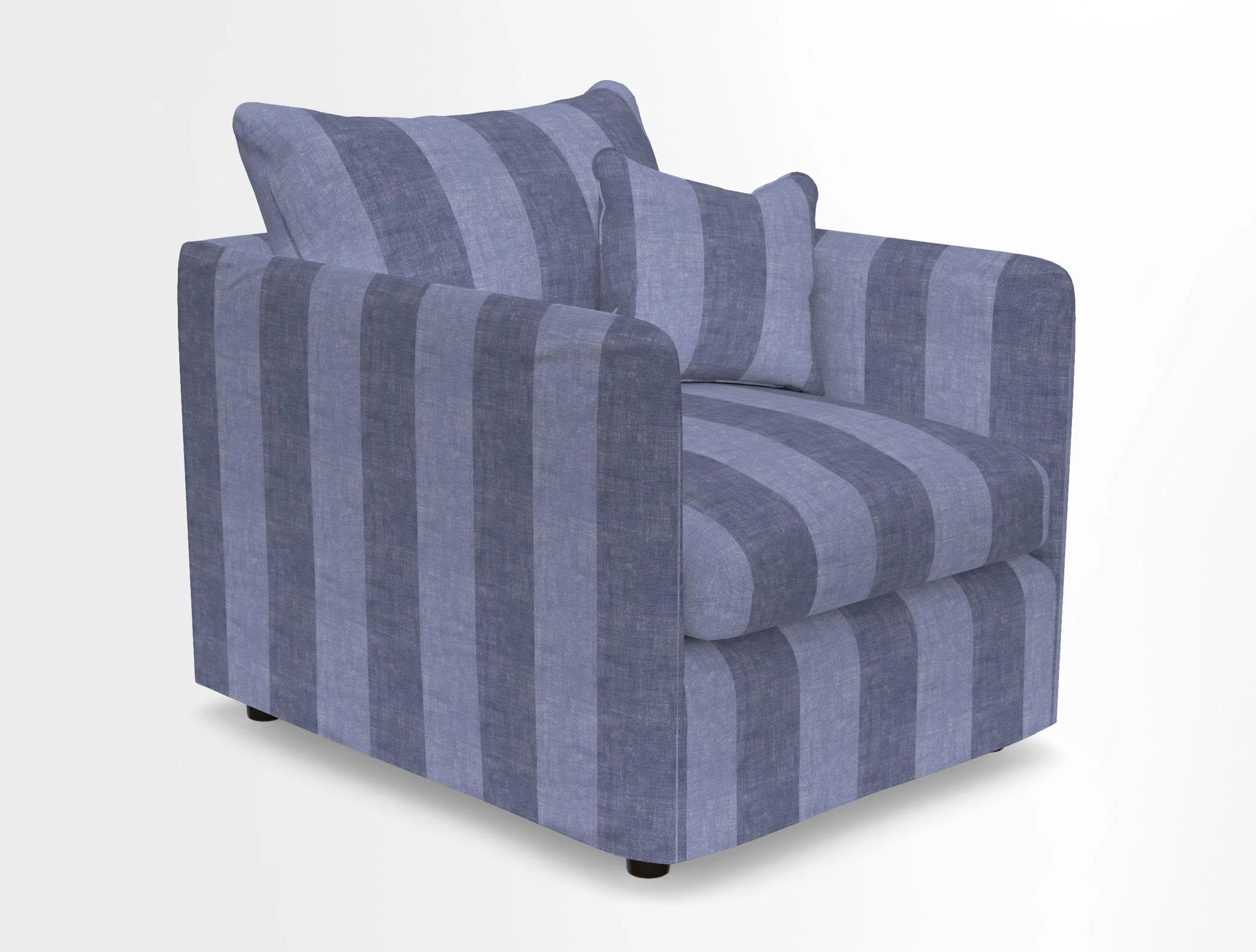 Madehurst Chair in Two Tone Plain Biscuit. Loose cover option available