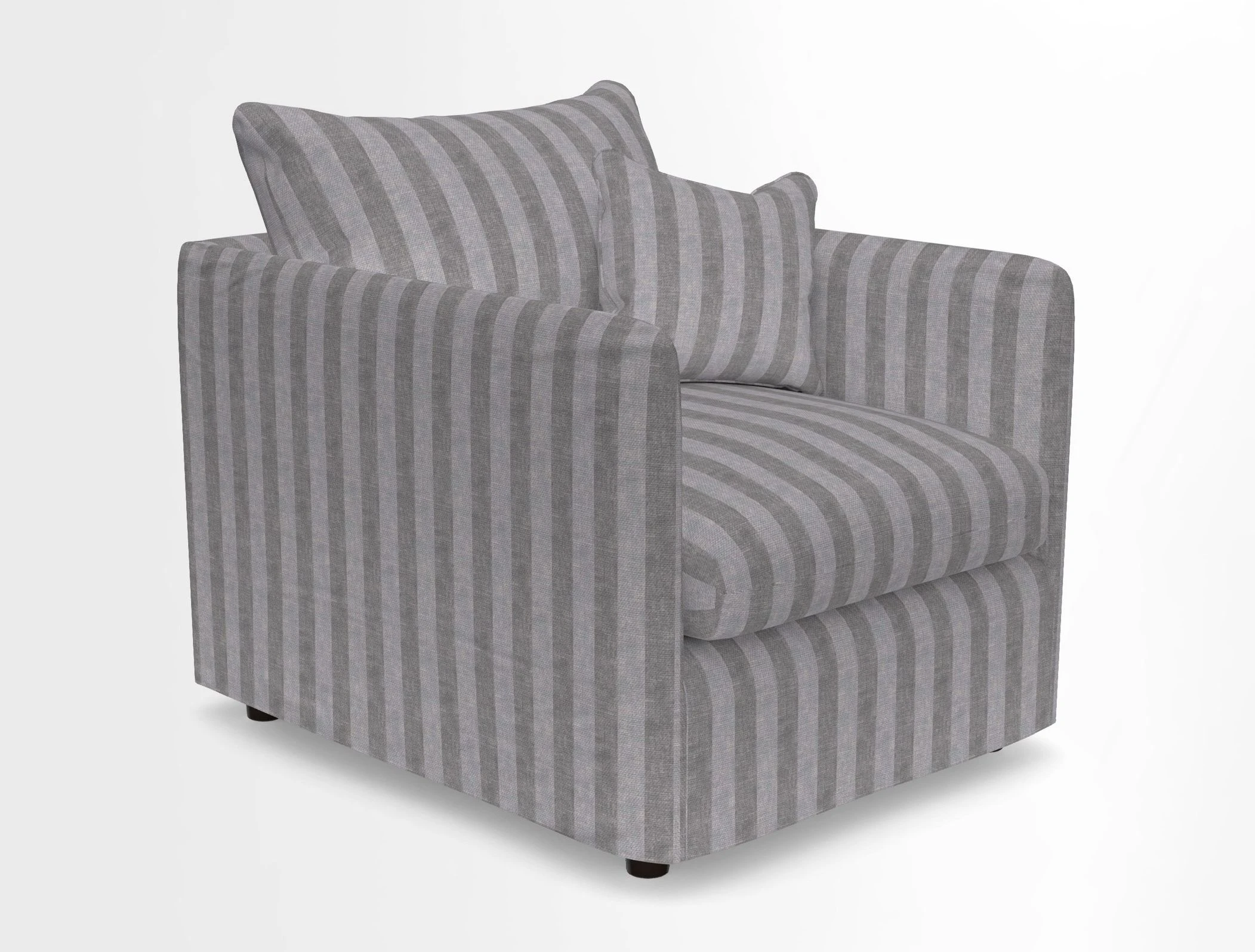 Madehurst Chair in Two Tone Plain Biscuit. Loose cover option available
