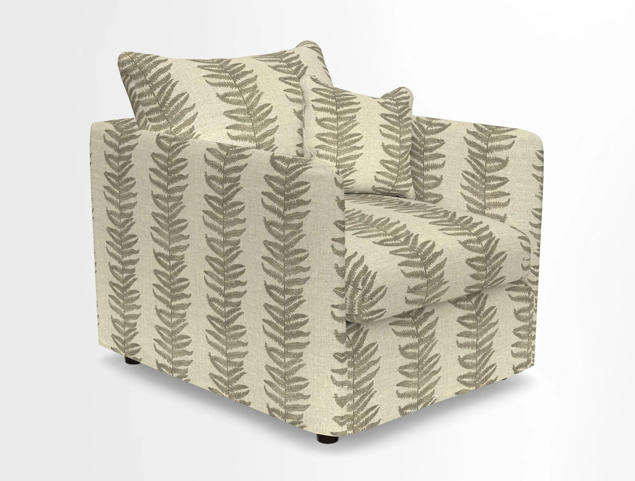 Madehurst Chair in Two Tone Plain Biscuit. Loose cover option available