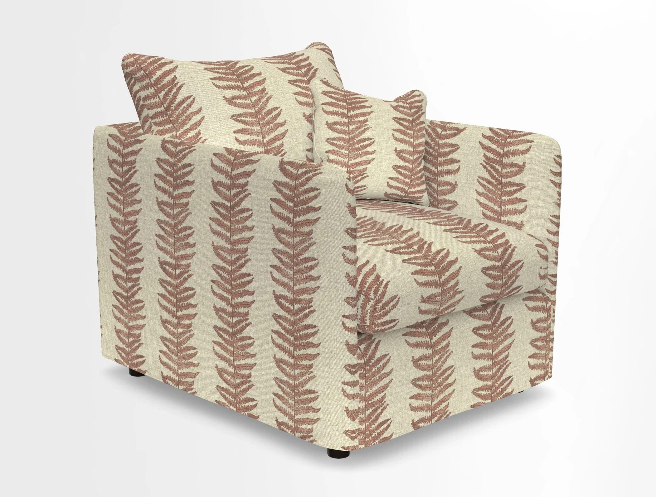 Madehurst Chair in Two Tone Plain Biscuit. Loose cover option available