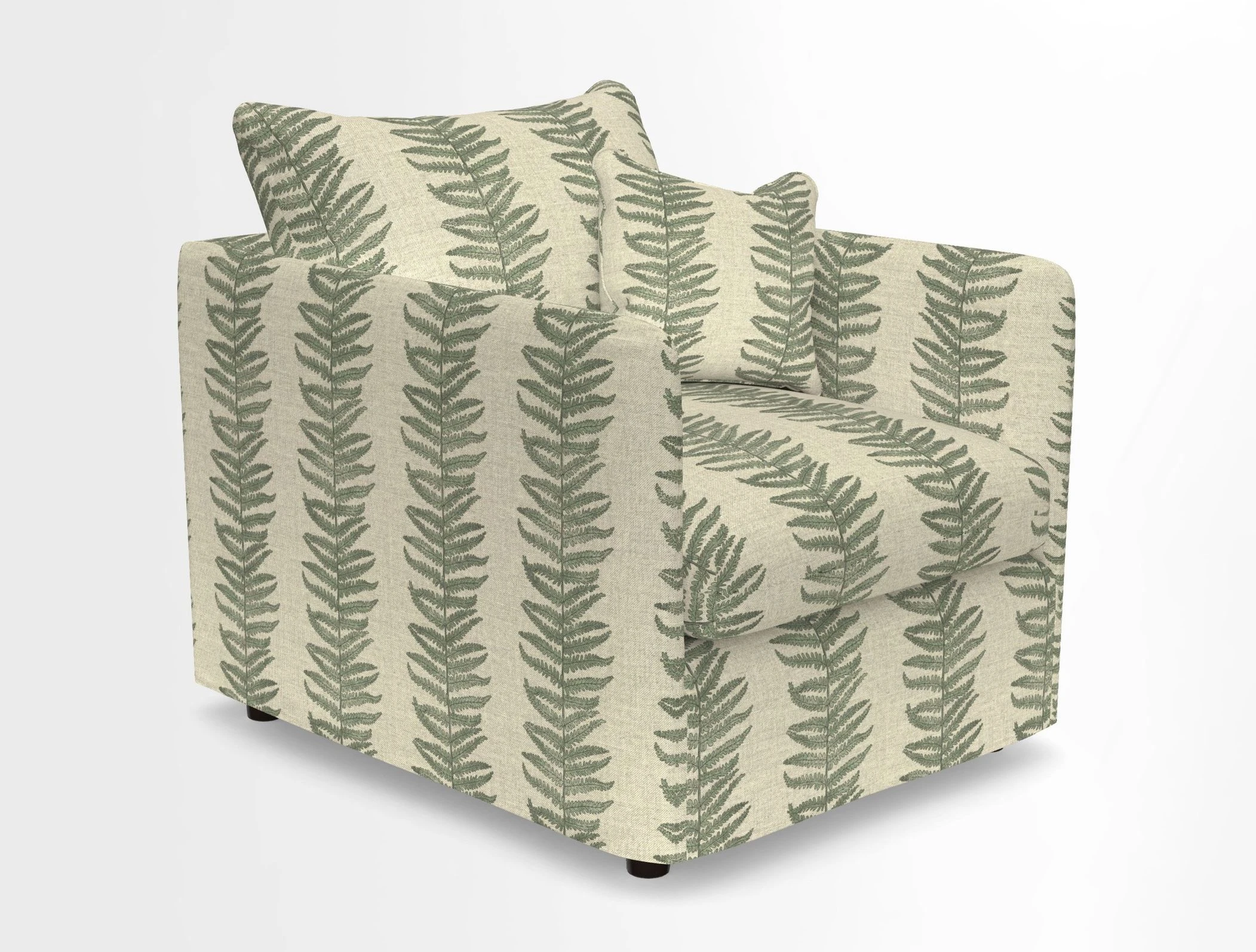 Madehurst Chair in Two Tone Plain Biscuit. Loose cover option available