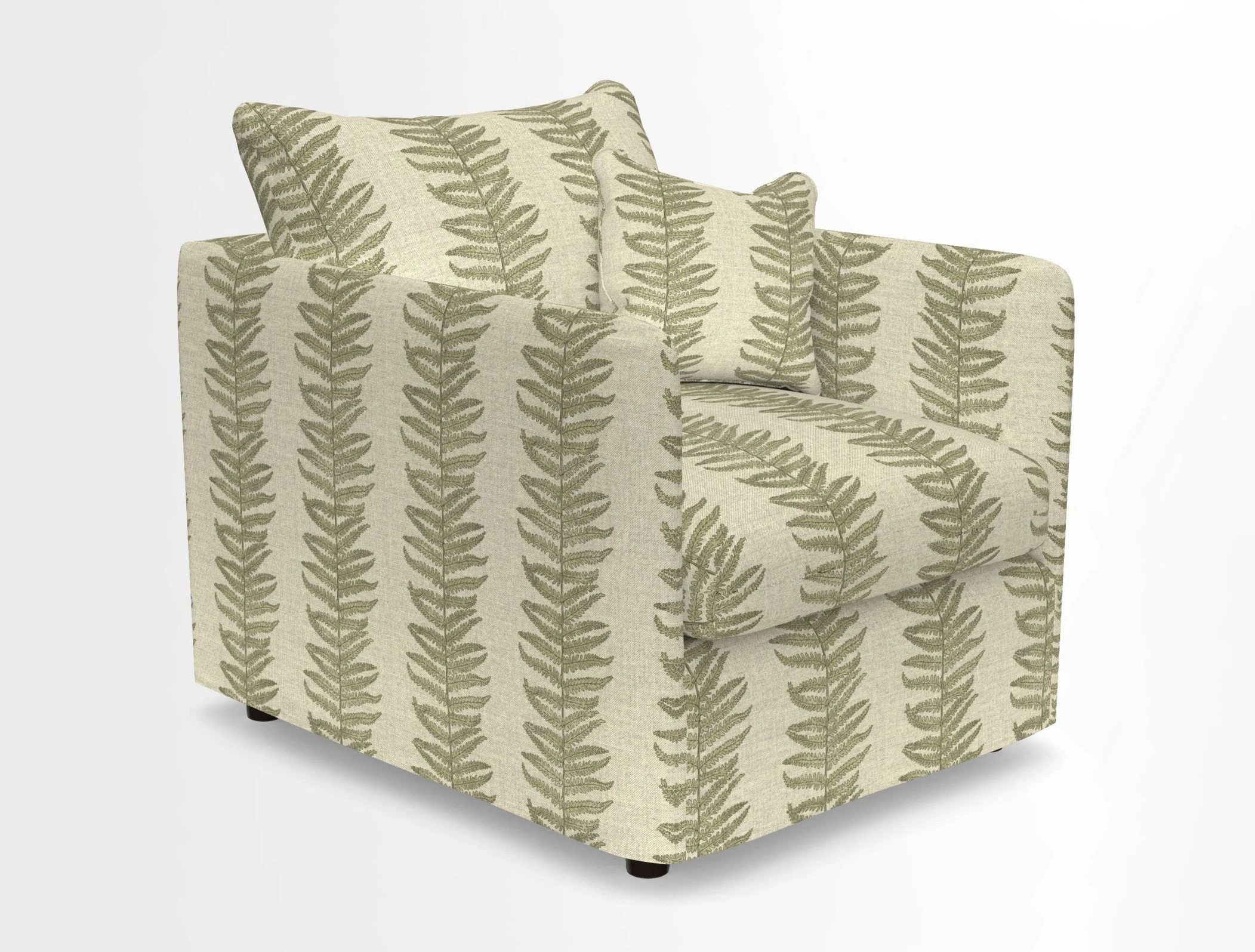 Madehurst Chair in Two Tone Plain Biscuit. Loose cover option available