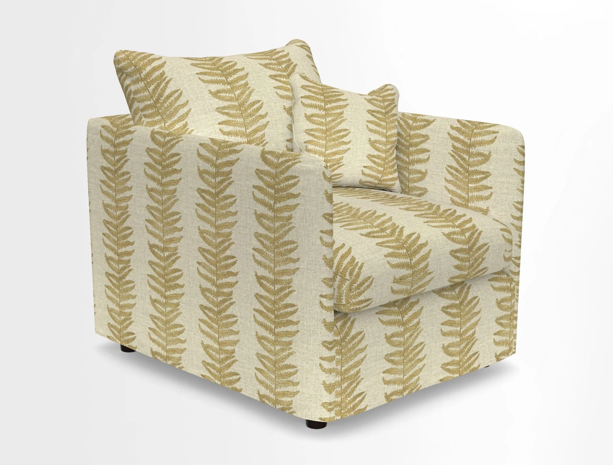 Madehurst Chair in Two Tone Plain Biscuit. Loose cover option available